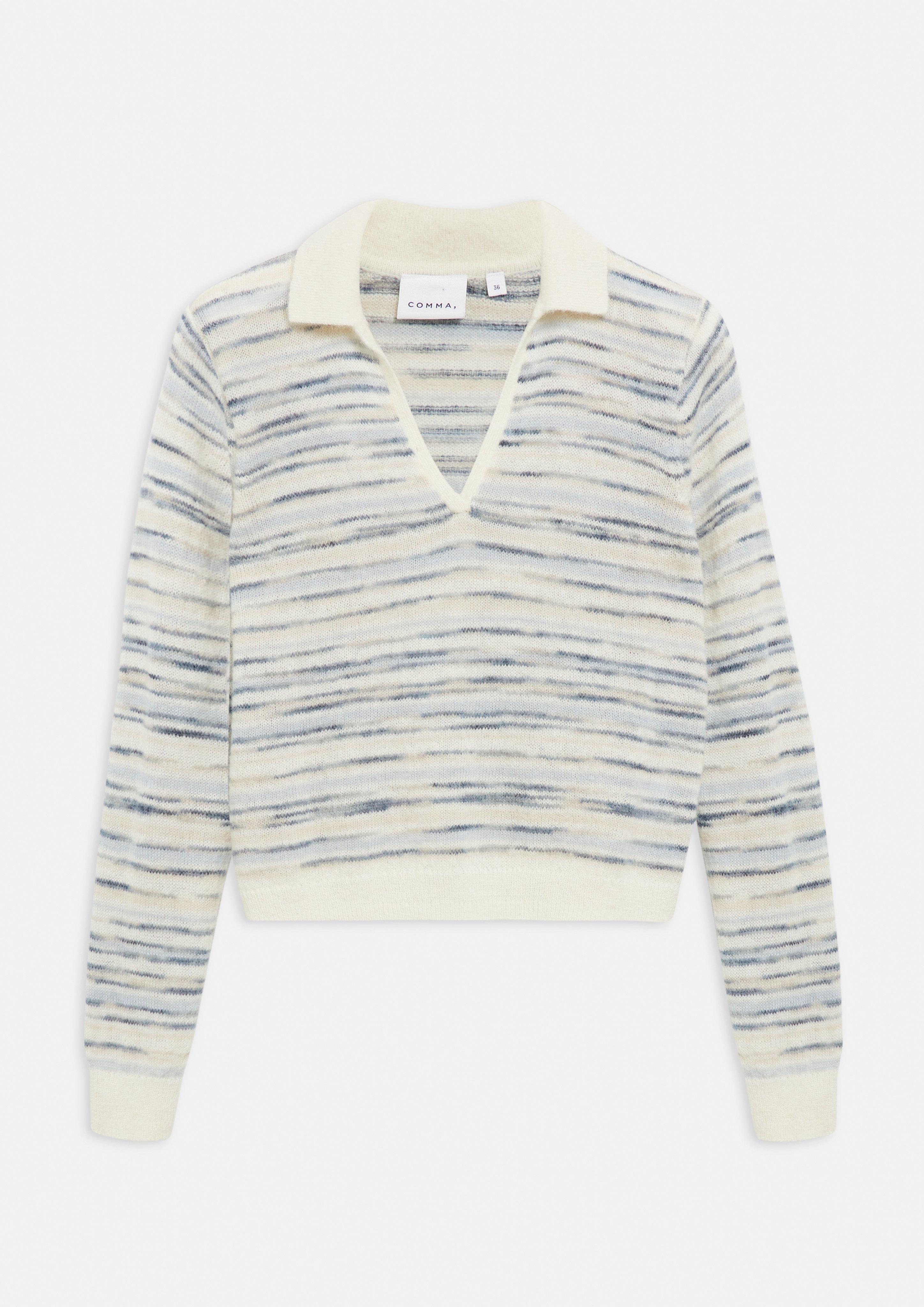 Knitted pullover in light beige by COMMA
