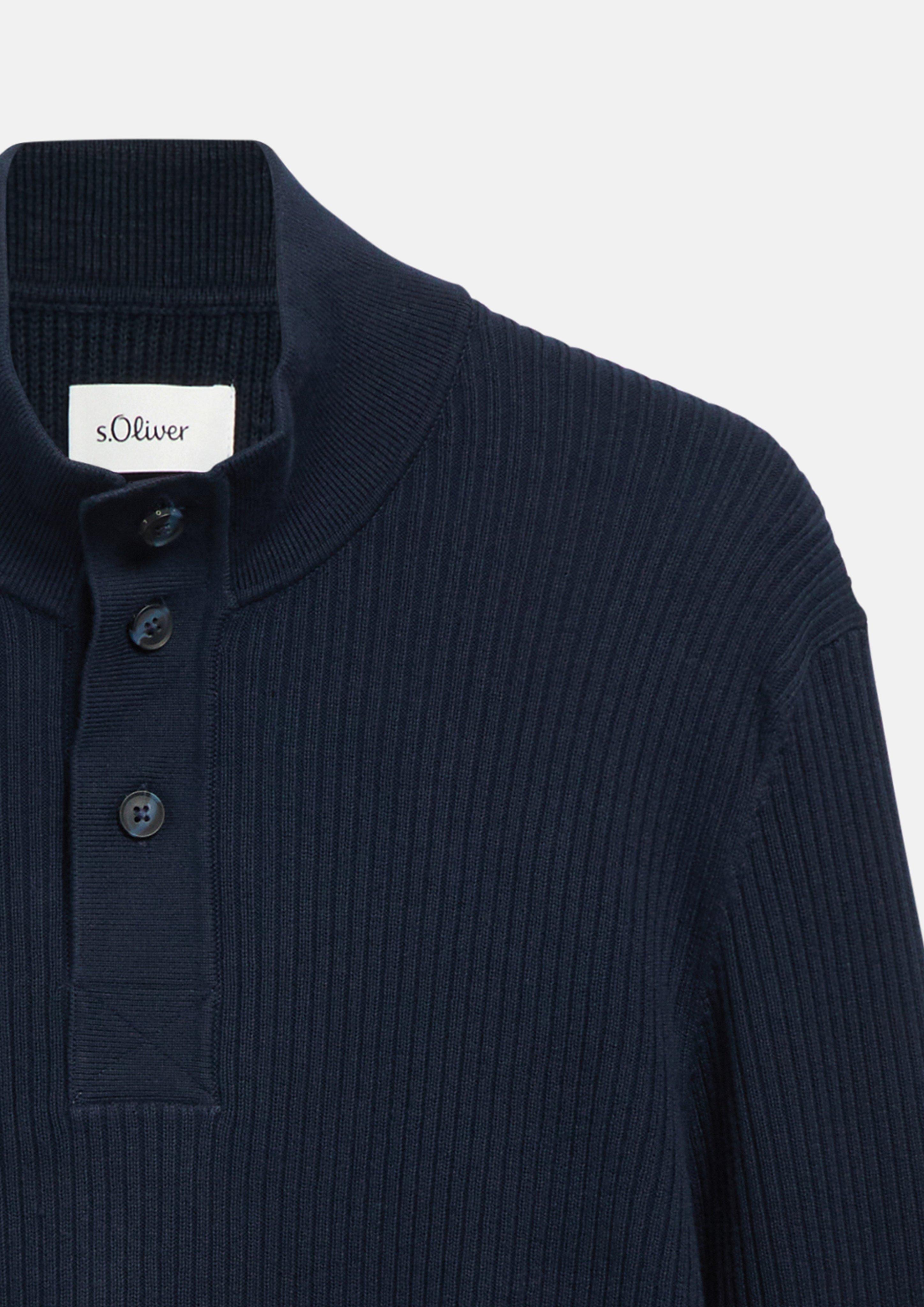 Herren Strickpullover in blau von s.Oliver