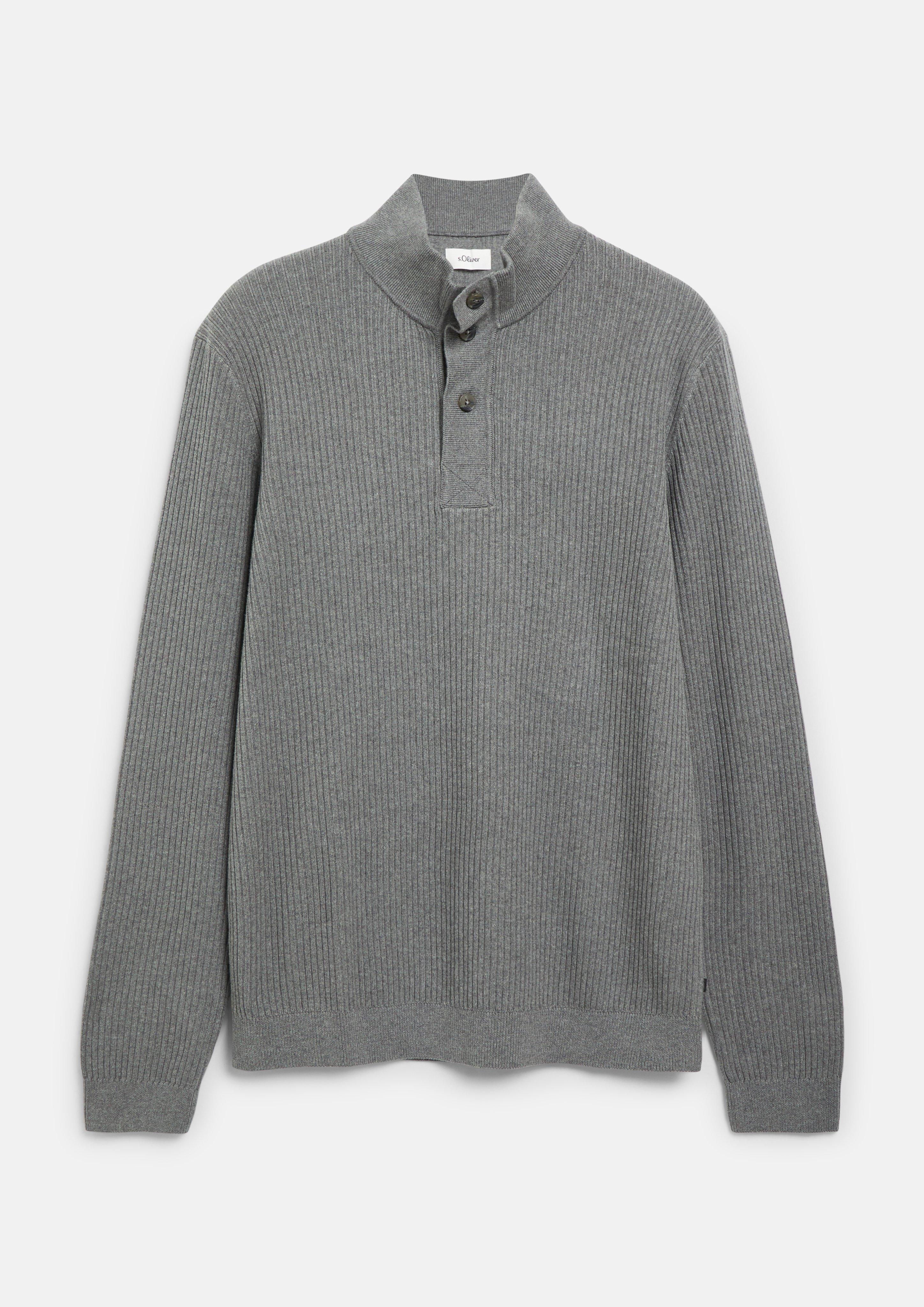 Hommes Pull en tricot en gris de s.Oliver