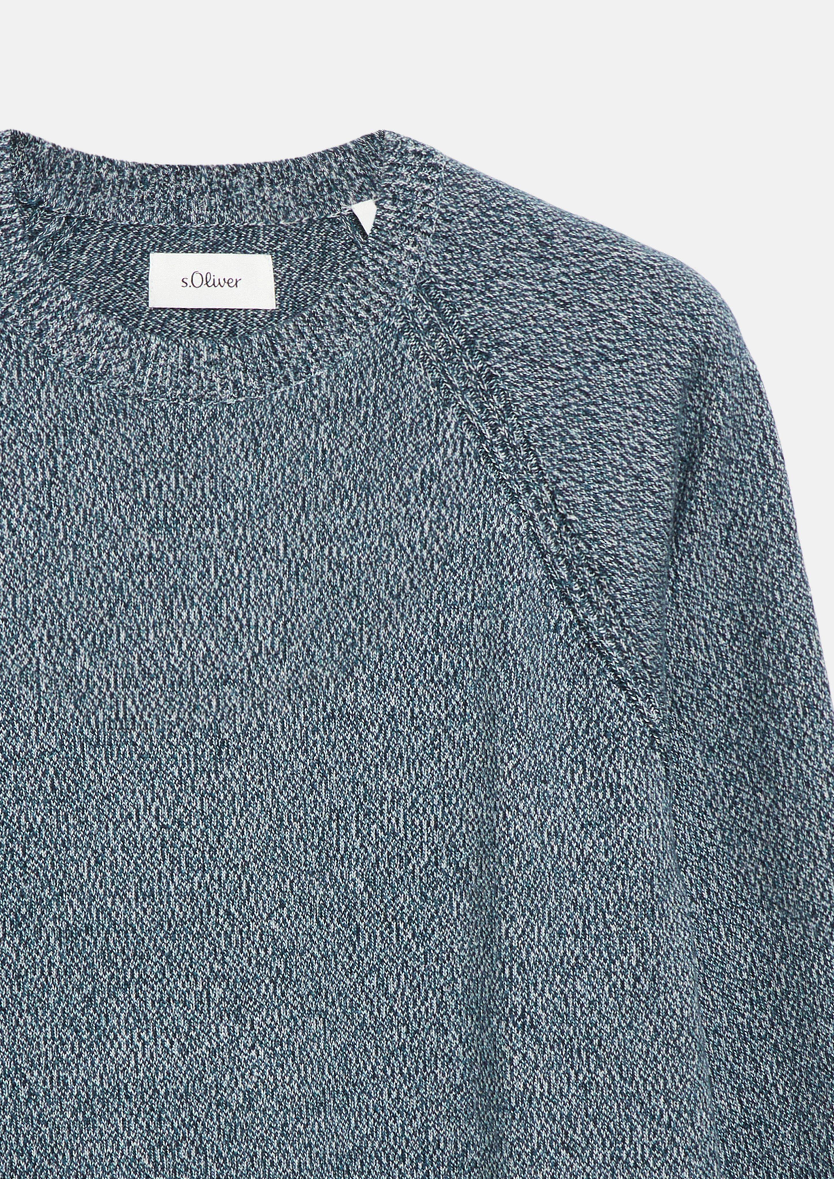 Herren Strickpullover in blau von s.Oliver