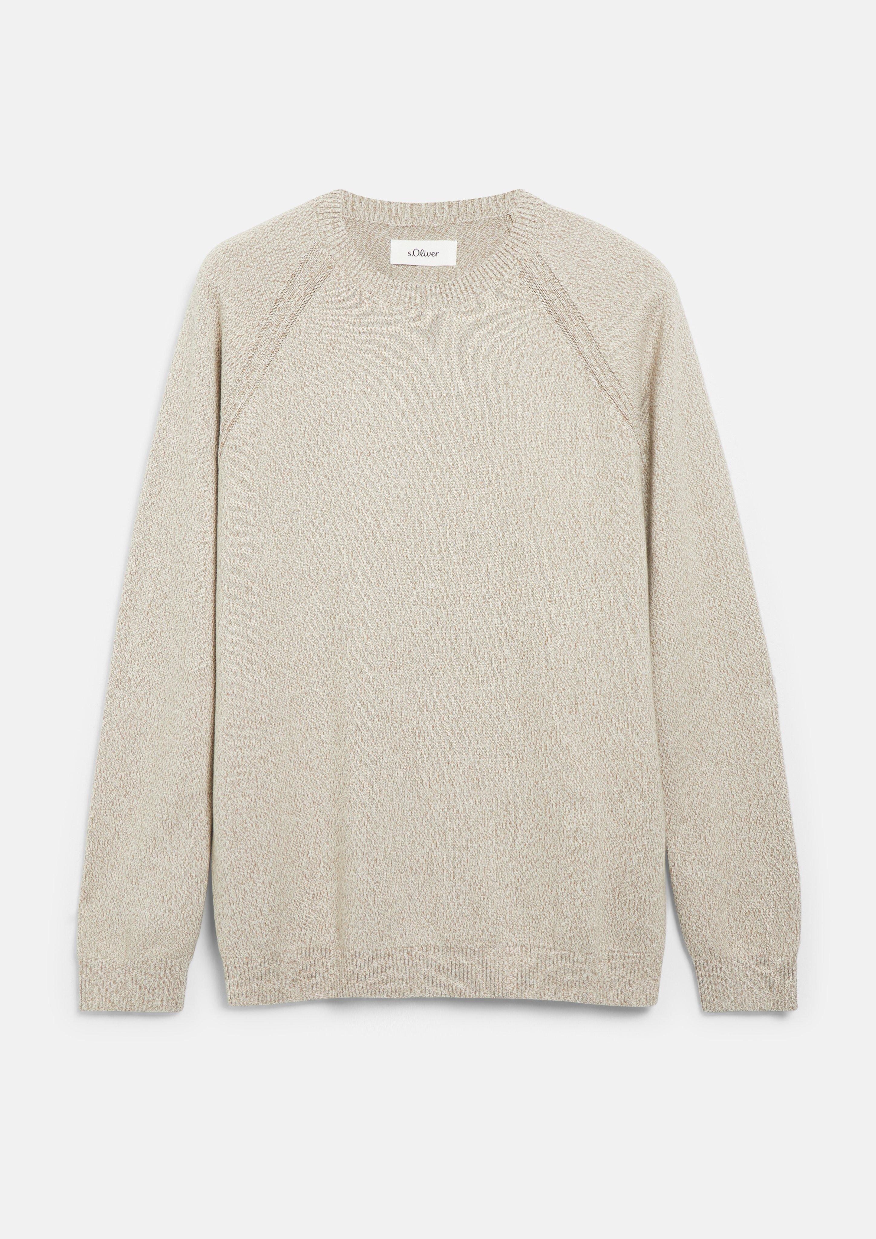 Hommes Pull en tricot en beige de s.Oliver