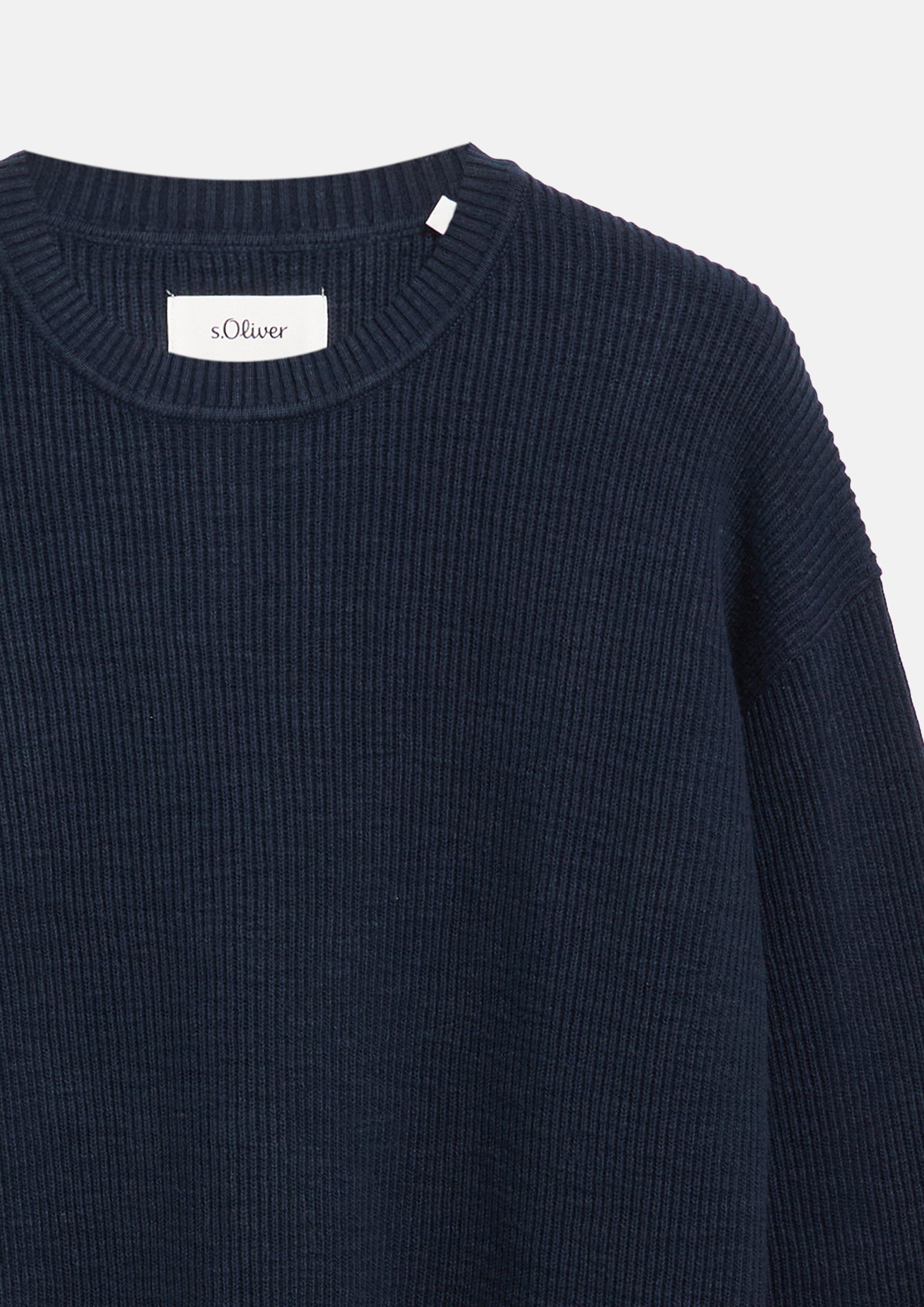 Hommes Pull en tricot en bleu de s.Oliver