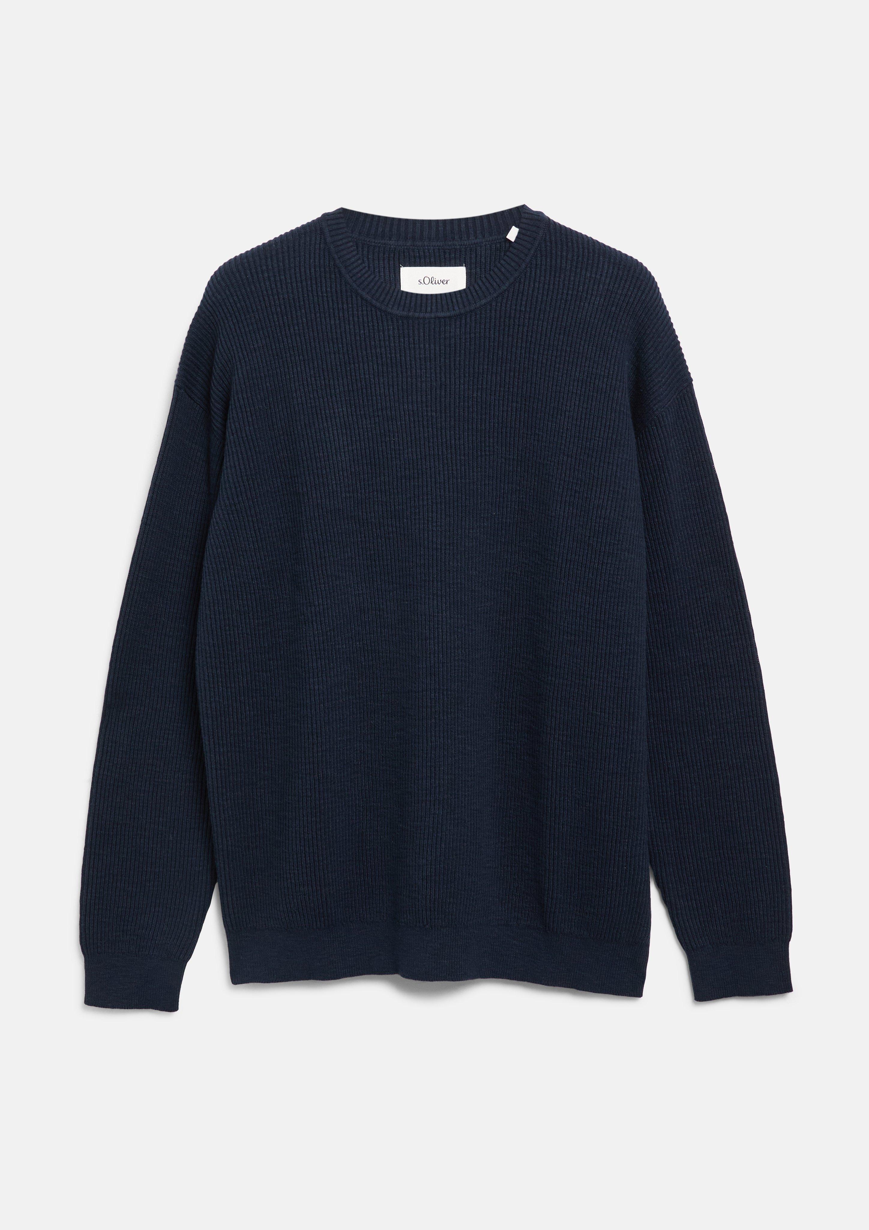 Hommes Pull en tricot en bleu de s.Oliver