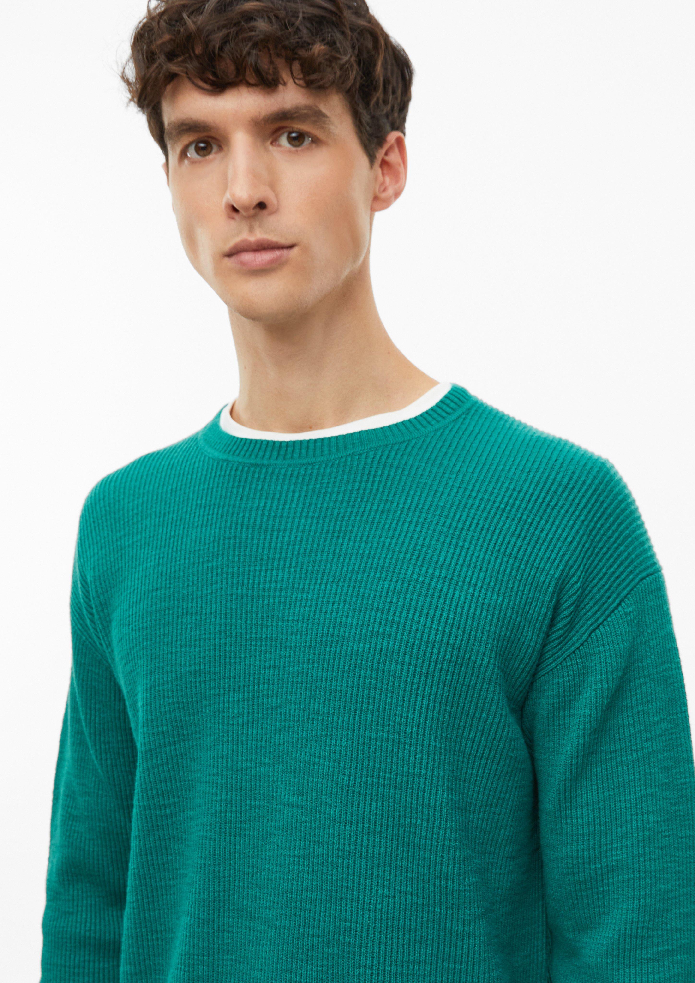 Hommes Pull en tricot en vert de s.Oliver