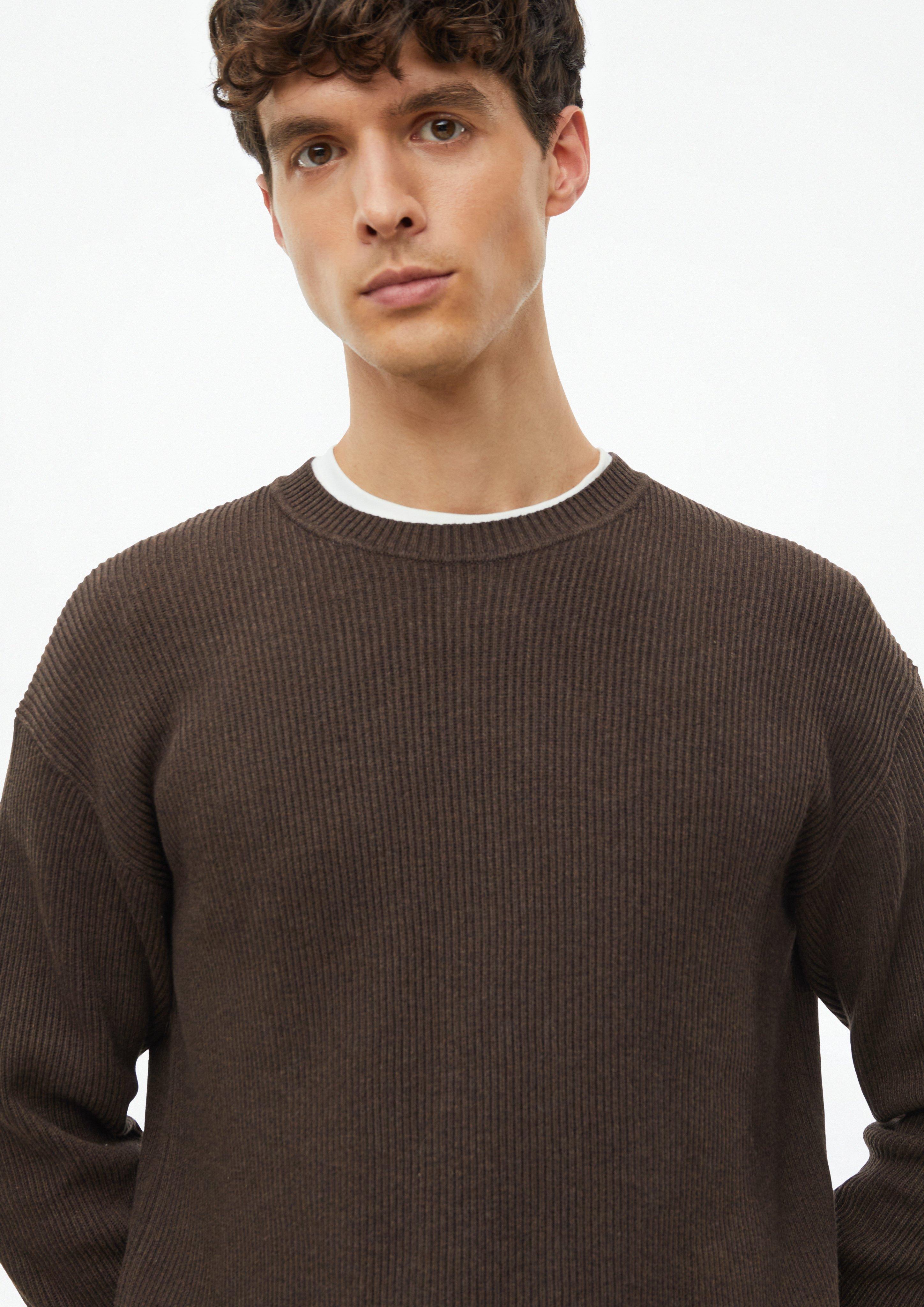 Hommes Pull en tricot en brun de s.Oliver