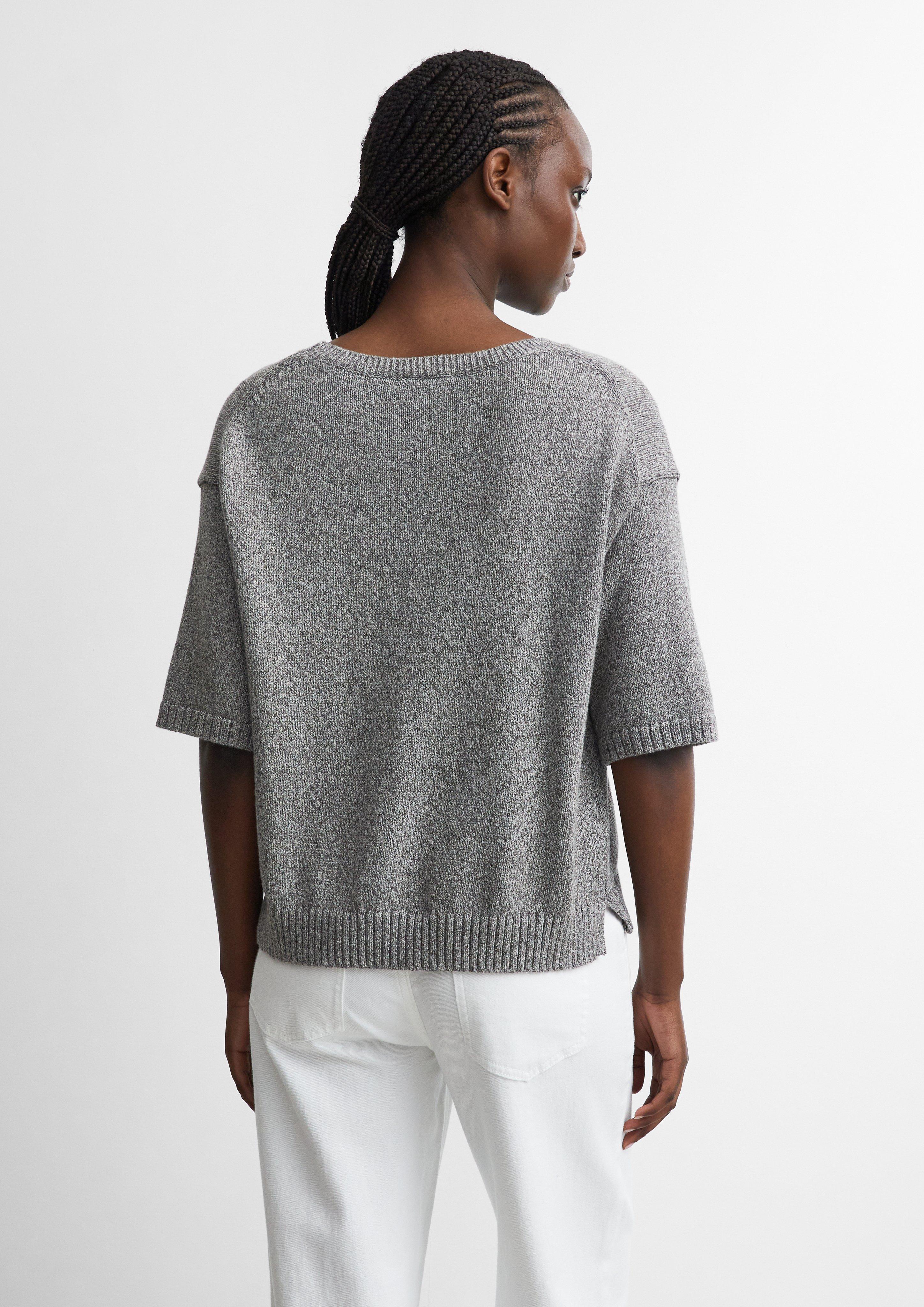 Mouliné-Knit Sweater in grey by COMMA