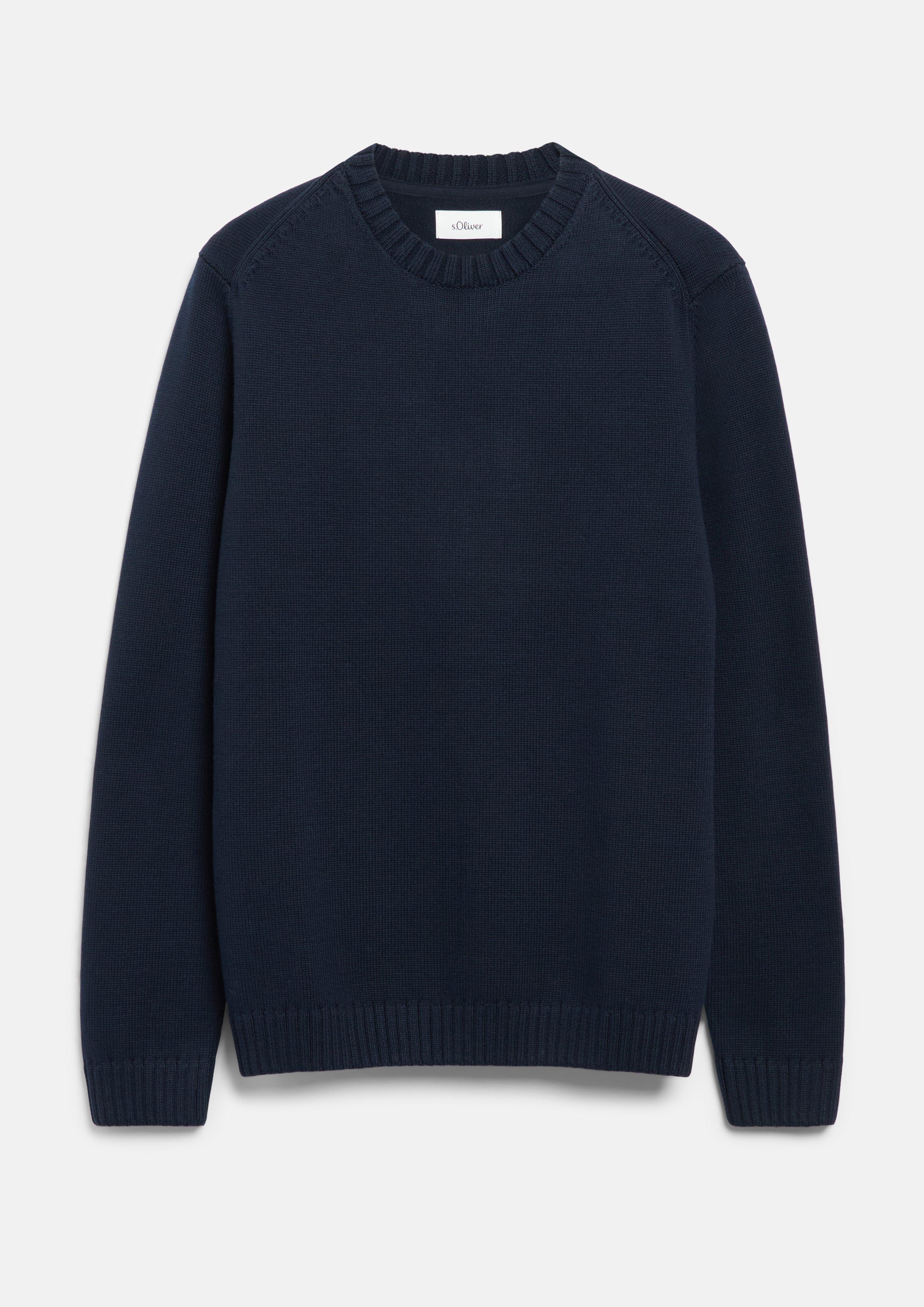 Hommes Pull en tricot en bleu de s.Oliver