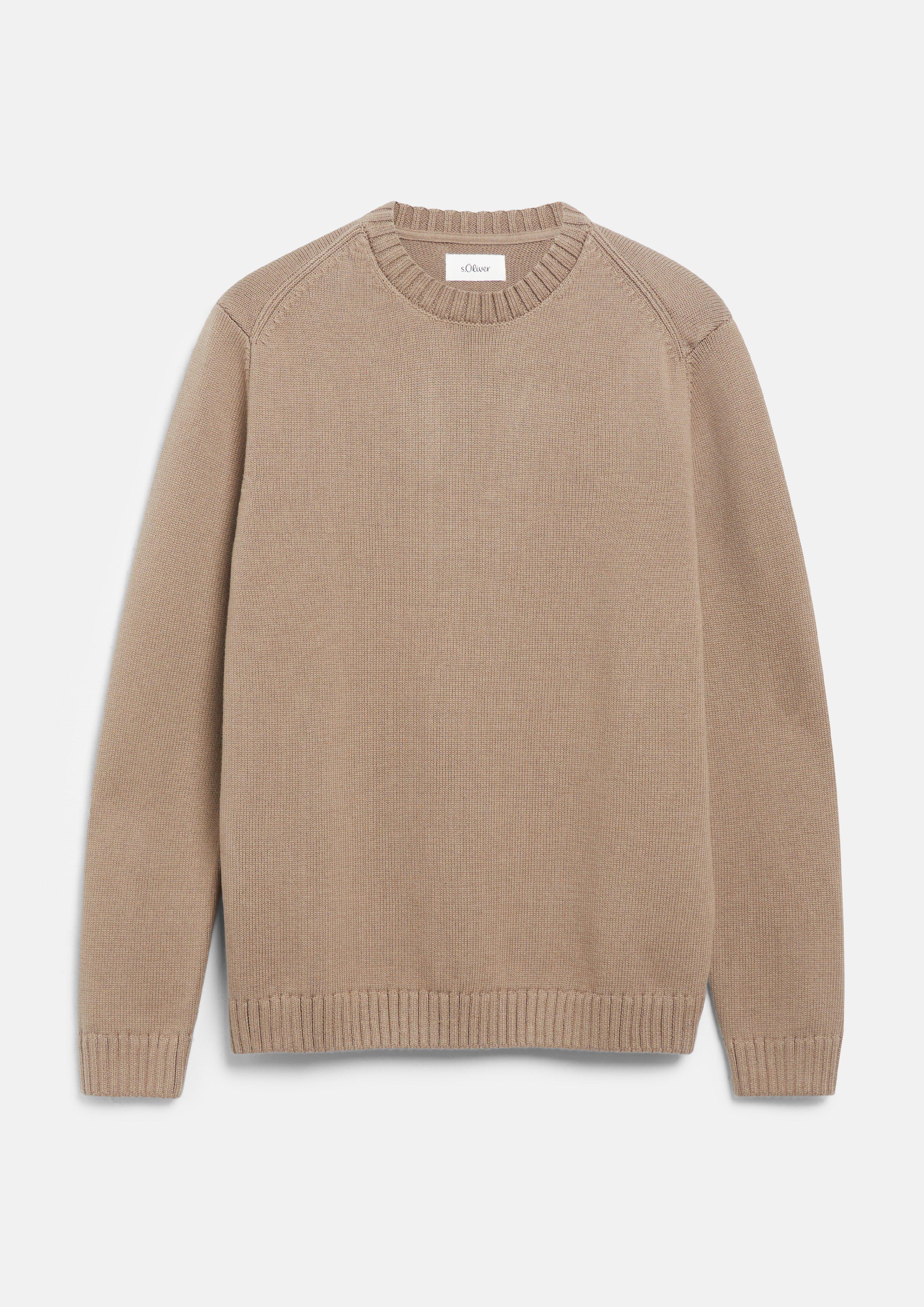 Hommes Pull en tricot en brun de s.Oliver