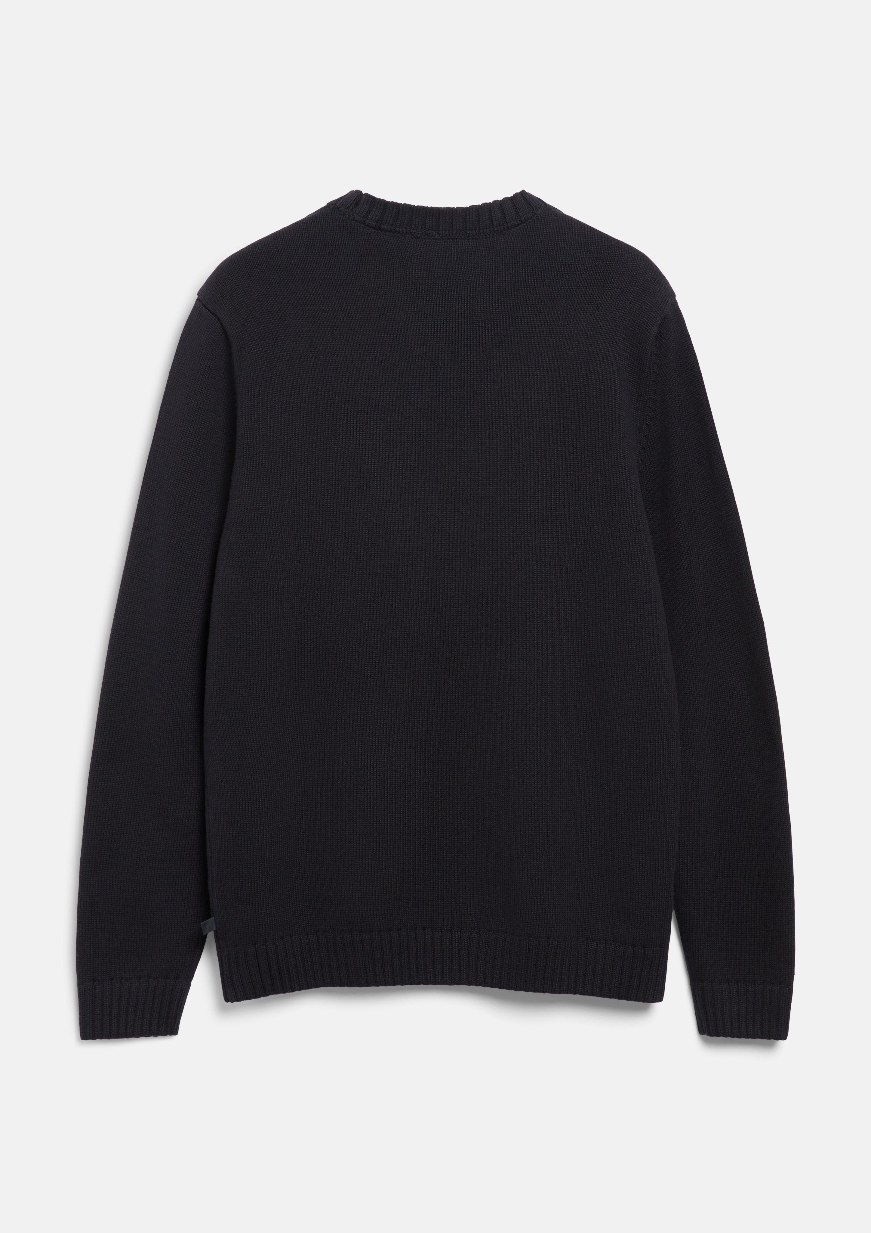 Men Knitted pullover in black by s.Oliver