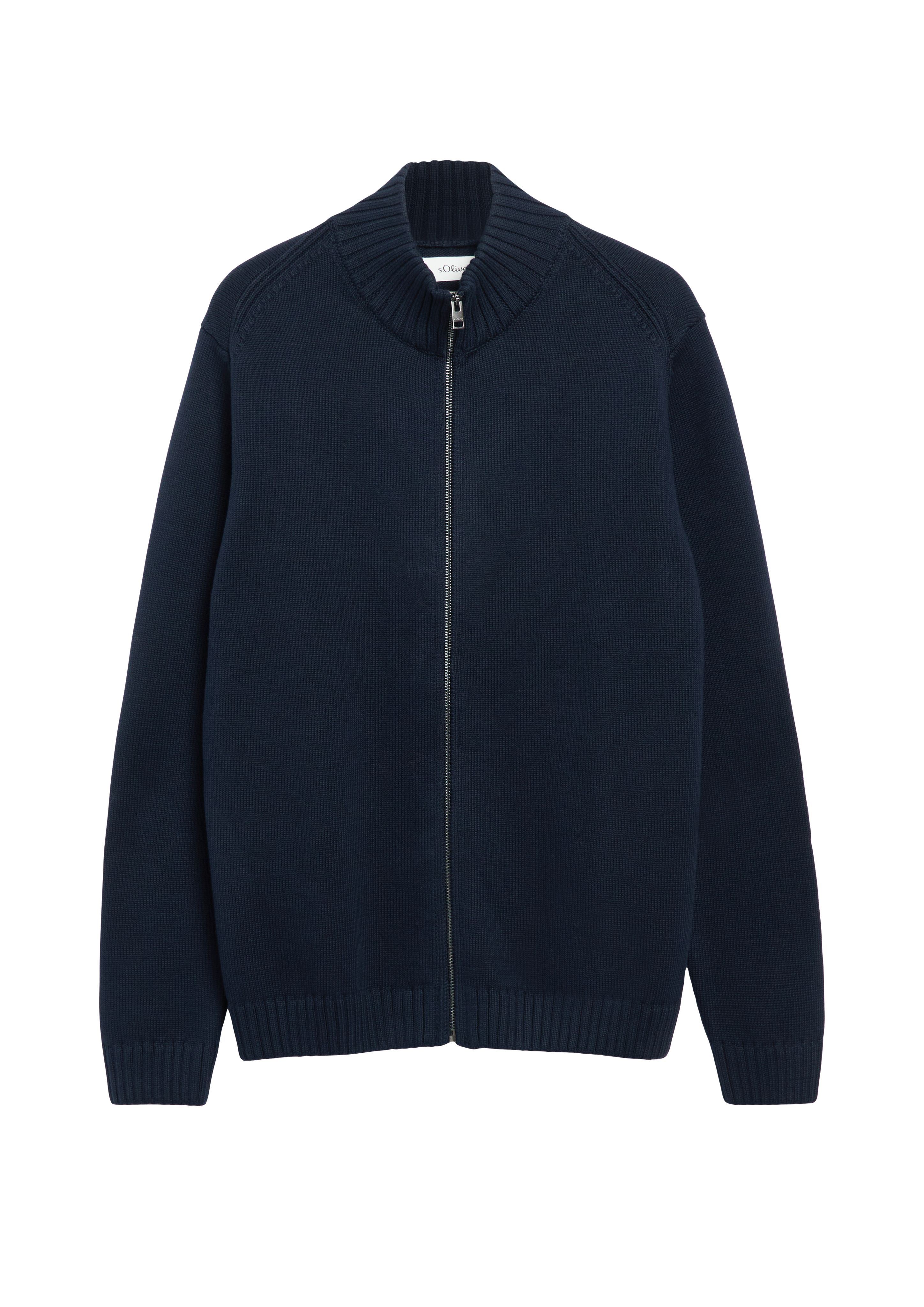 Gebreid vest met ritssluiting van 100% katoen