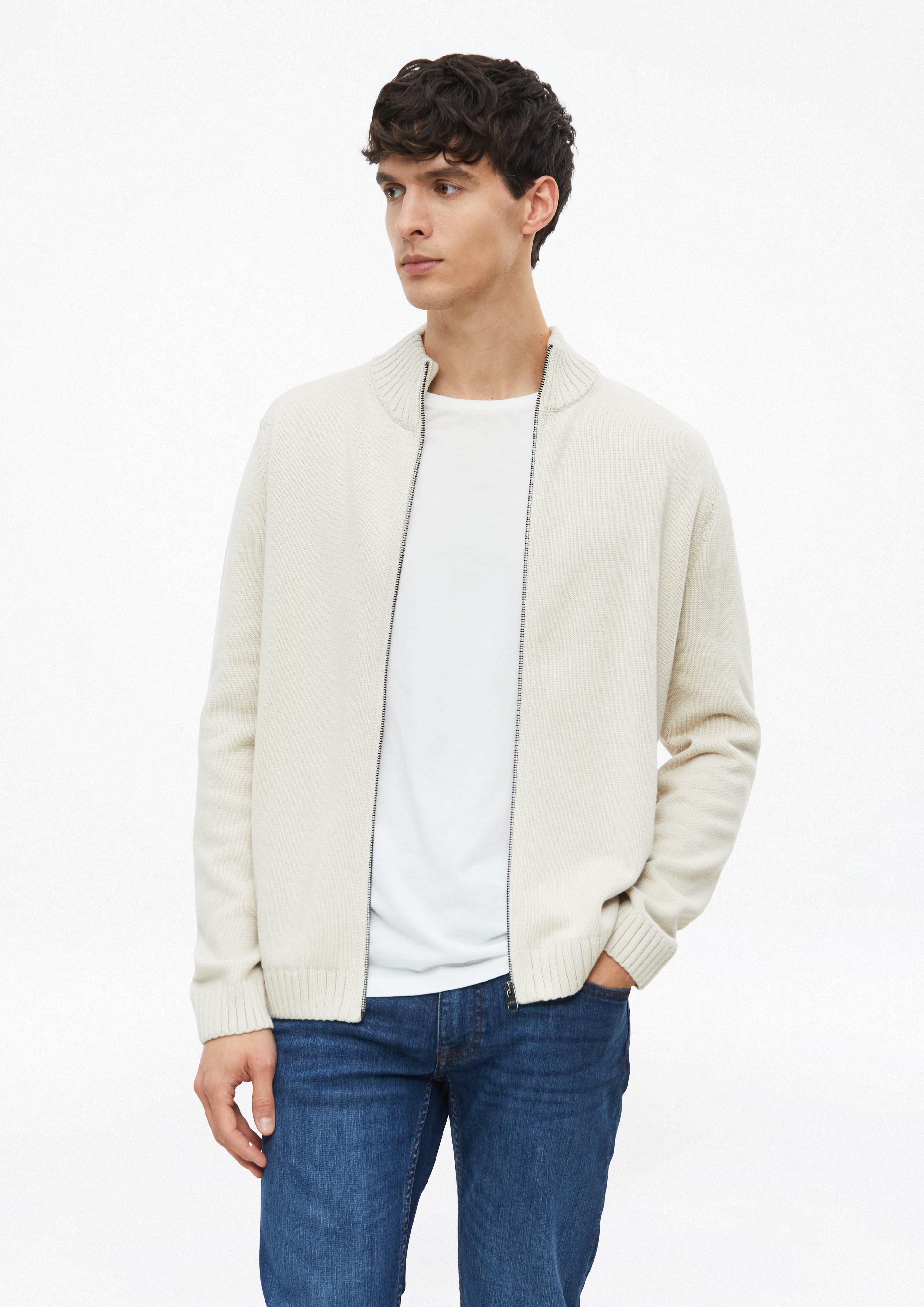 Gebreid vest met ritssluiting van 100% katoen