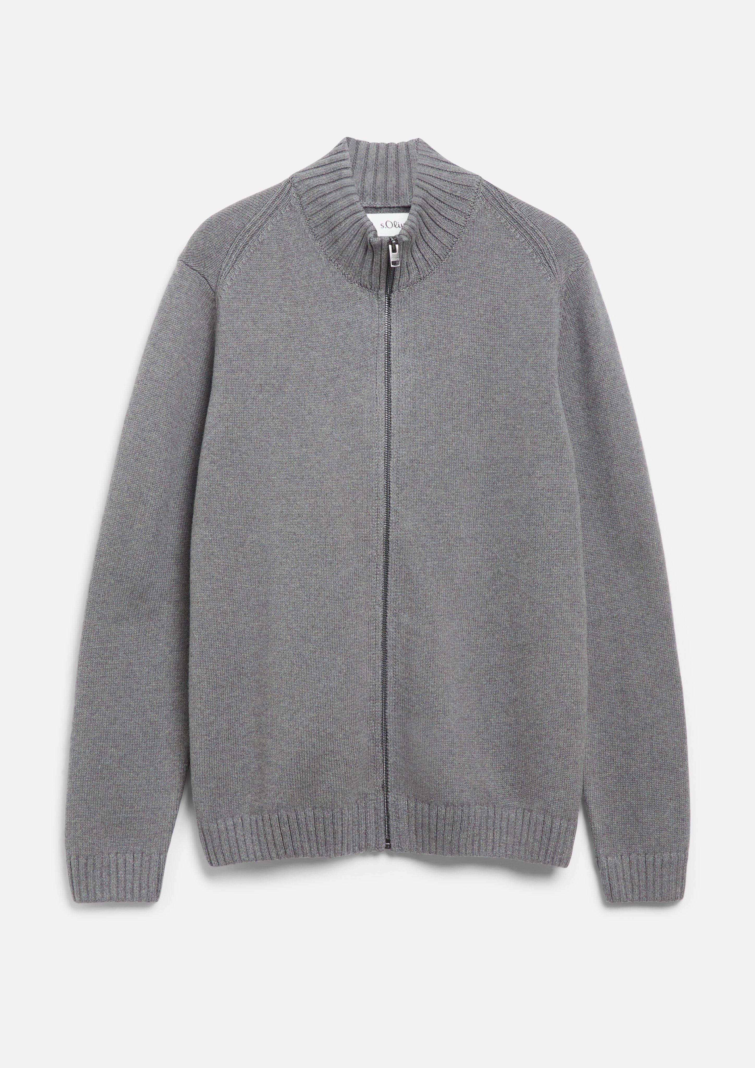 Veste en tricot en graphite de s.Oliver