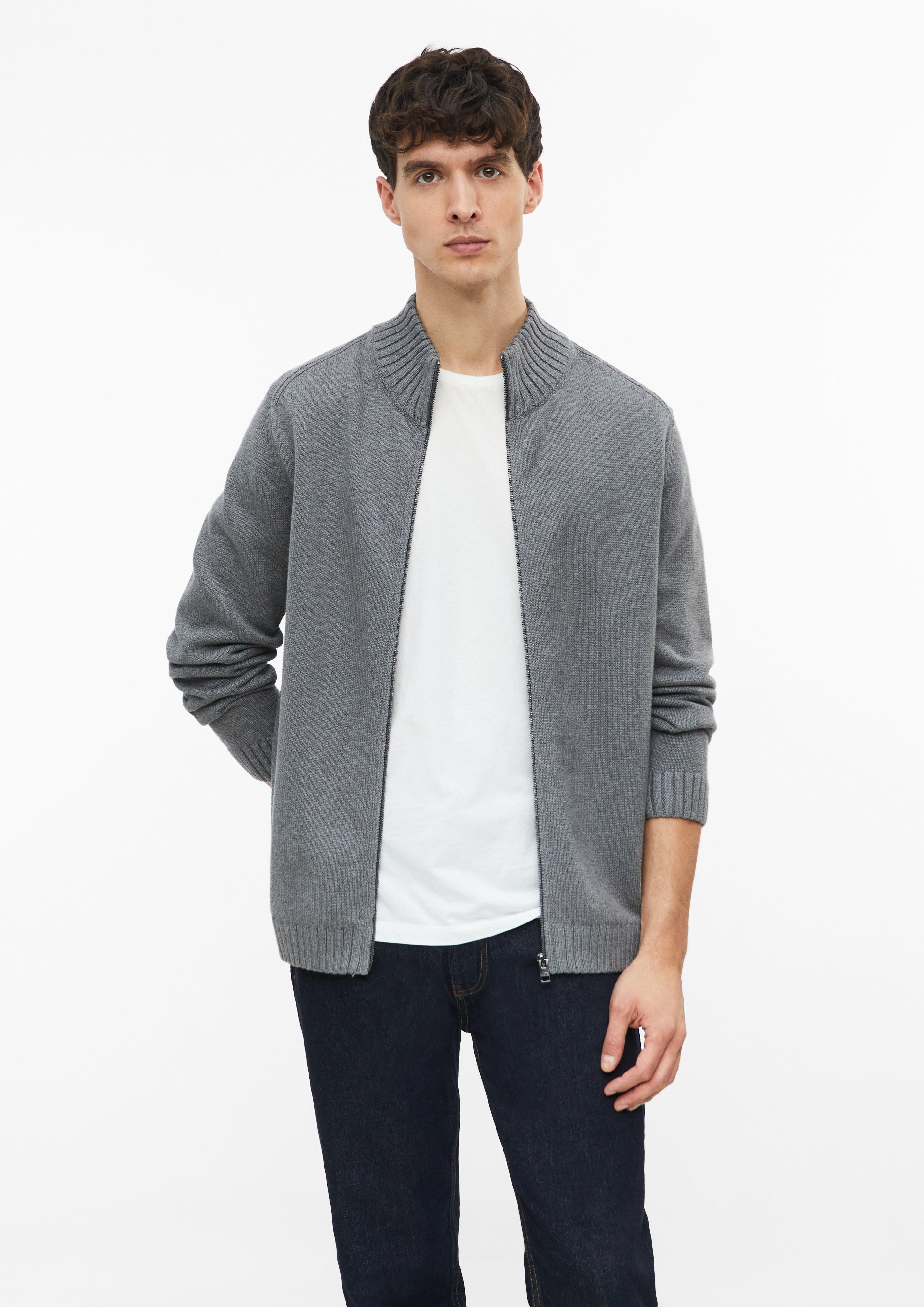 Gebreid vest met ritssluiting van 100% katoen