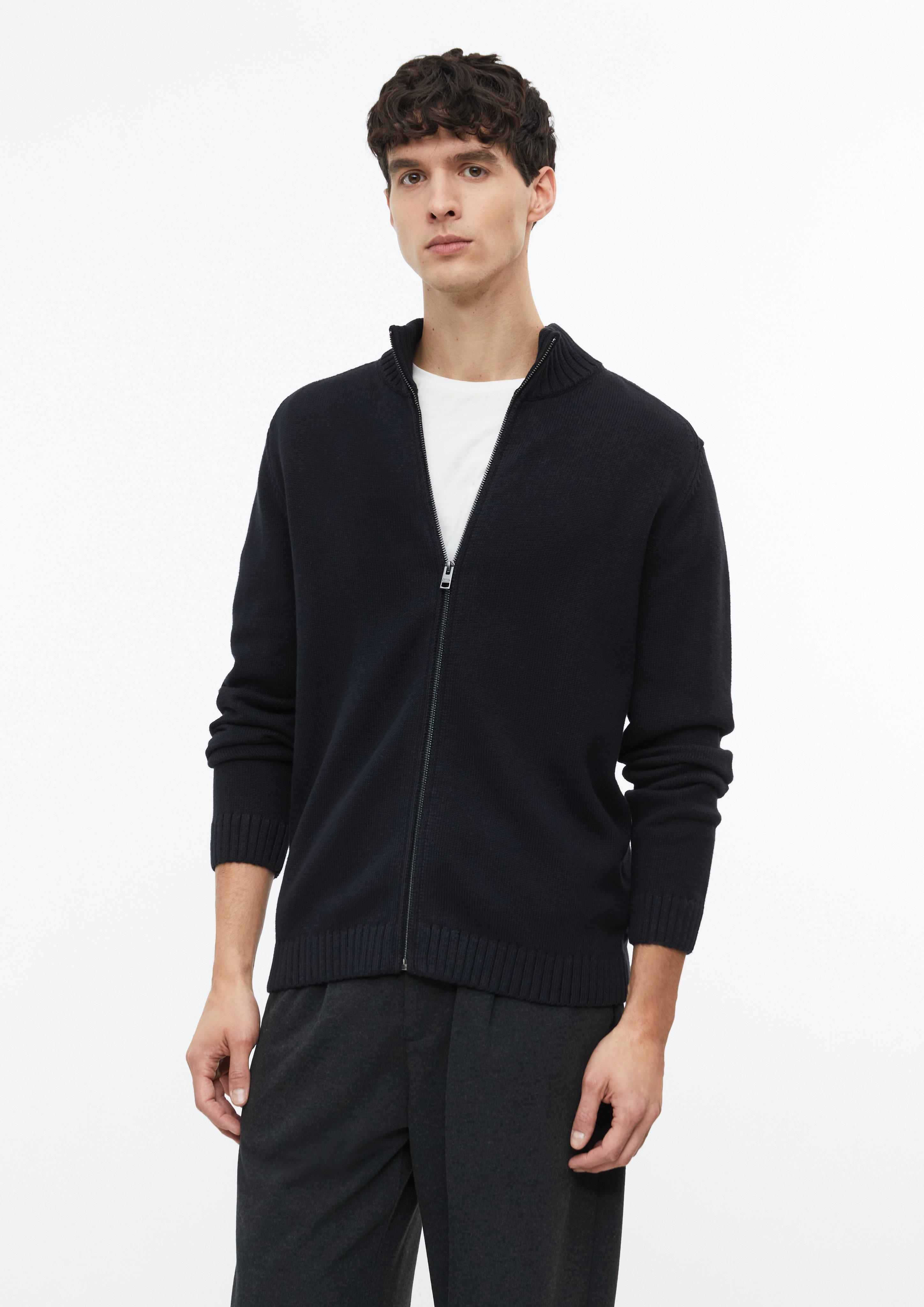 Gebreid vest met ritssluiting van 100% katoen
