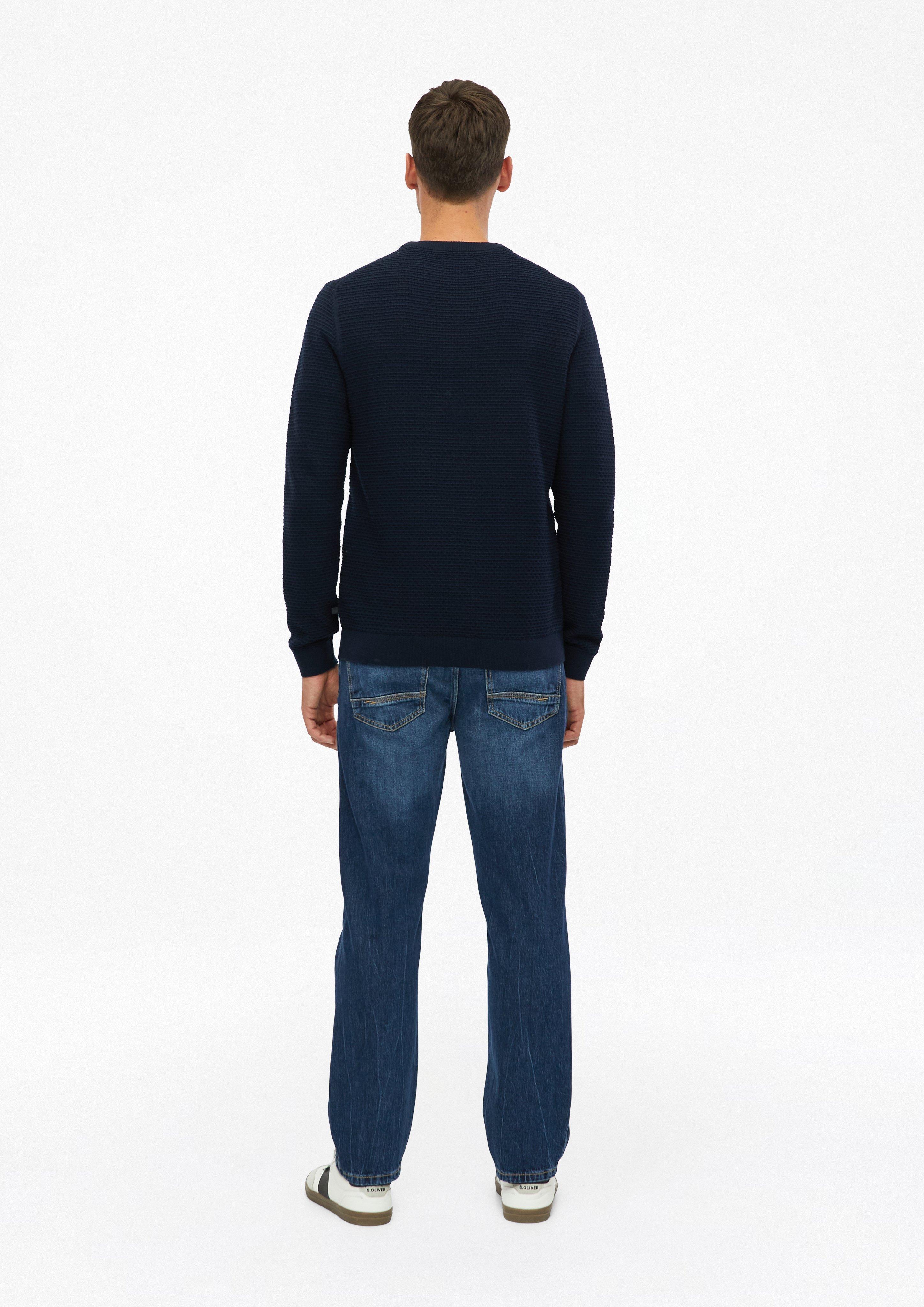 Herren Strickpullover in blau von s.Oliver