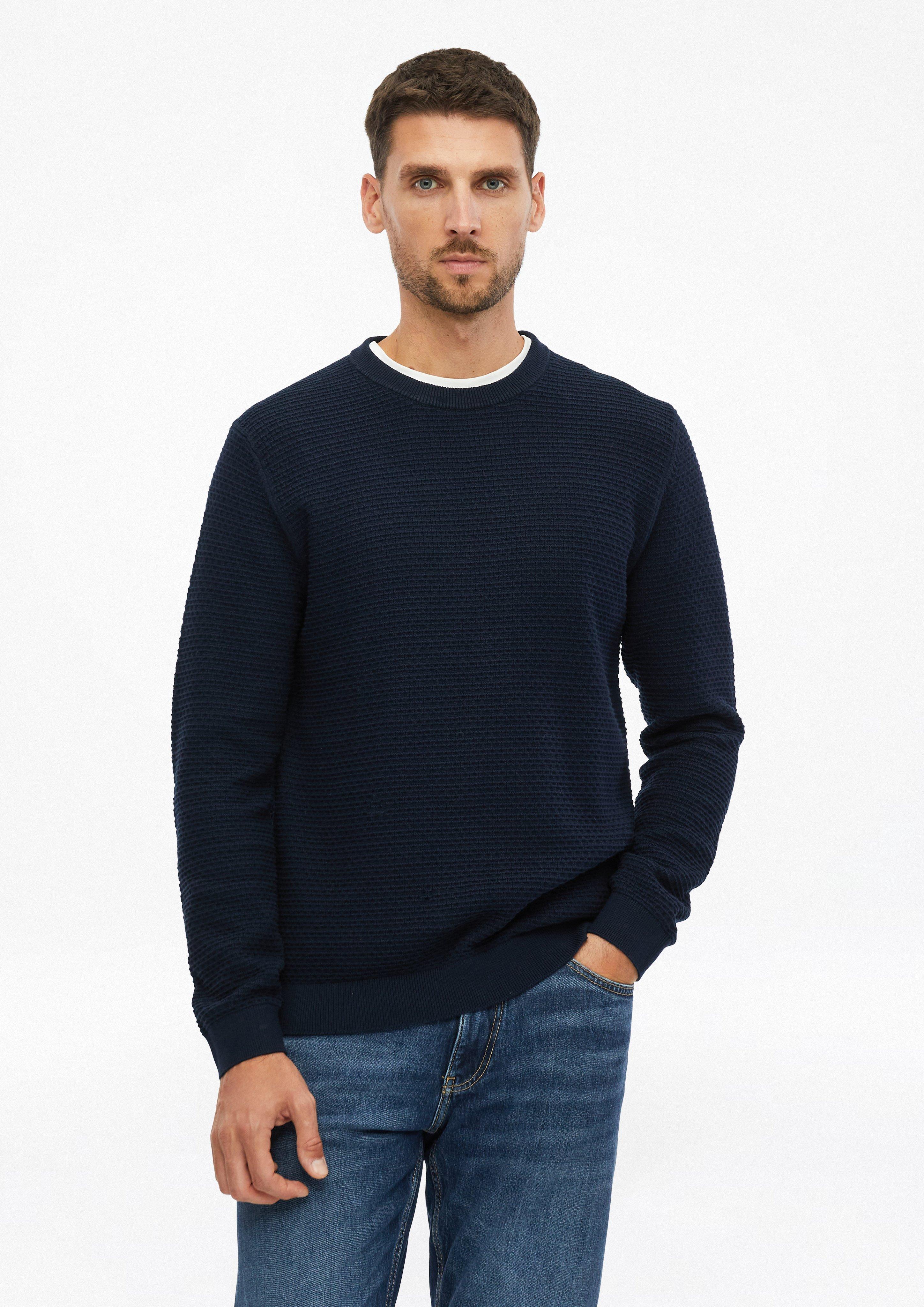 Strickpullover in Farbe navy von s.Oliver