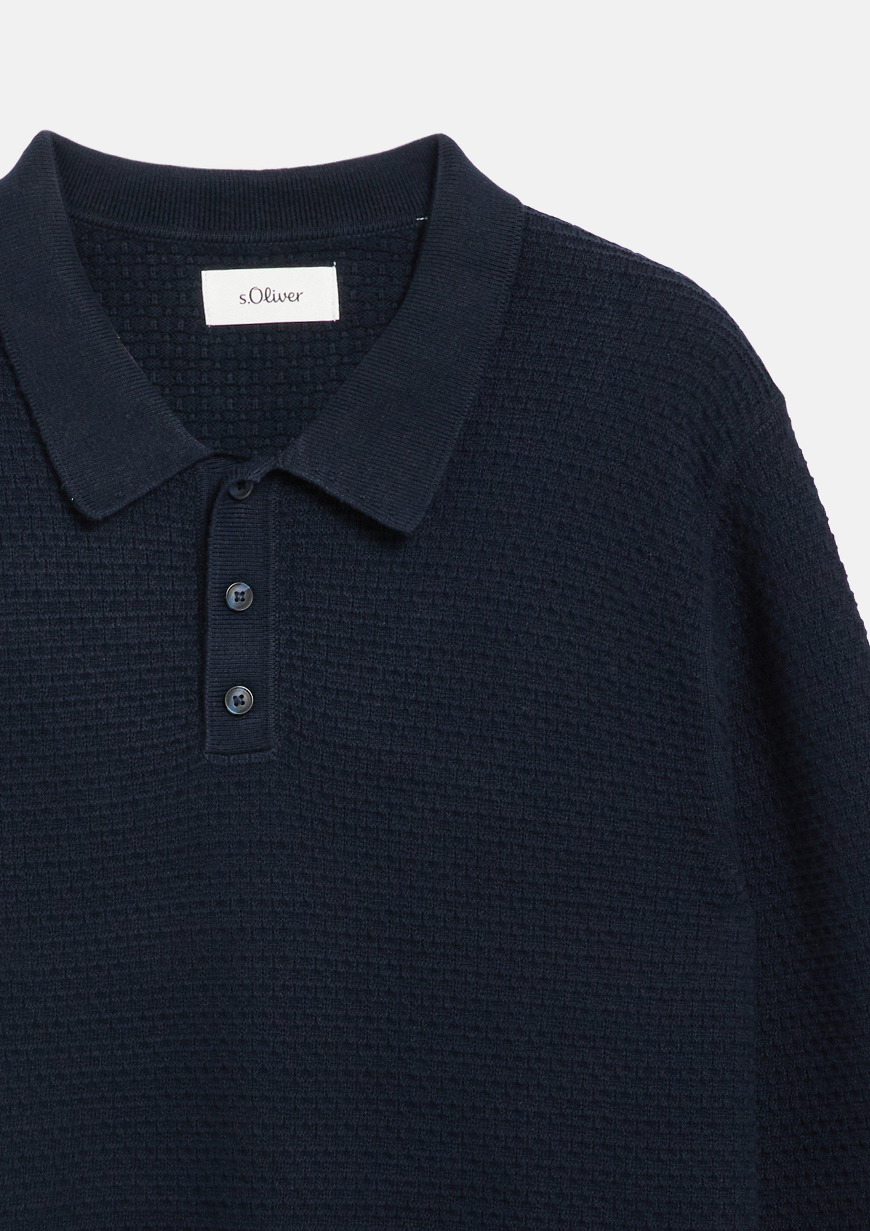 Herren Strickpullover in blau von s.Oliver