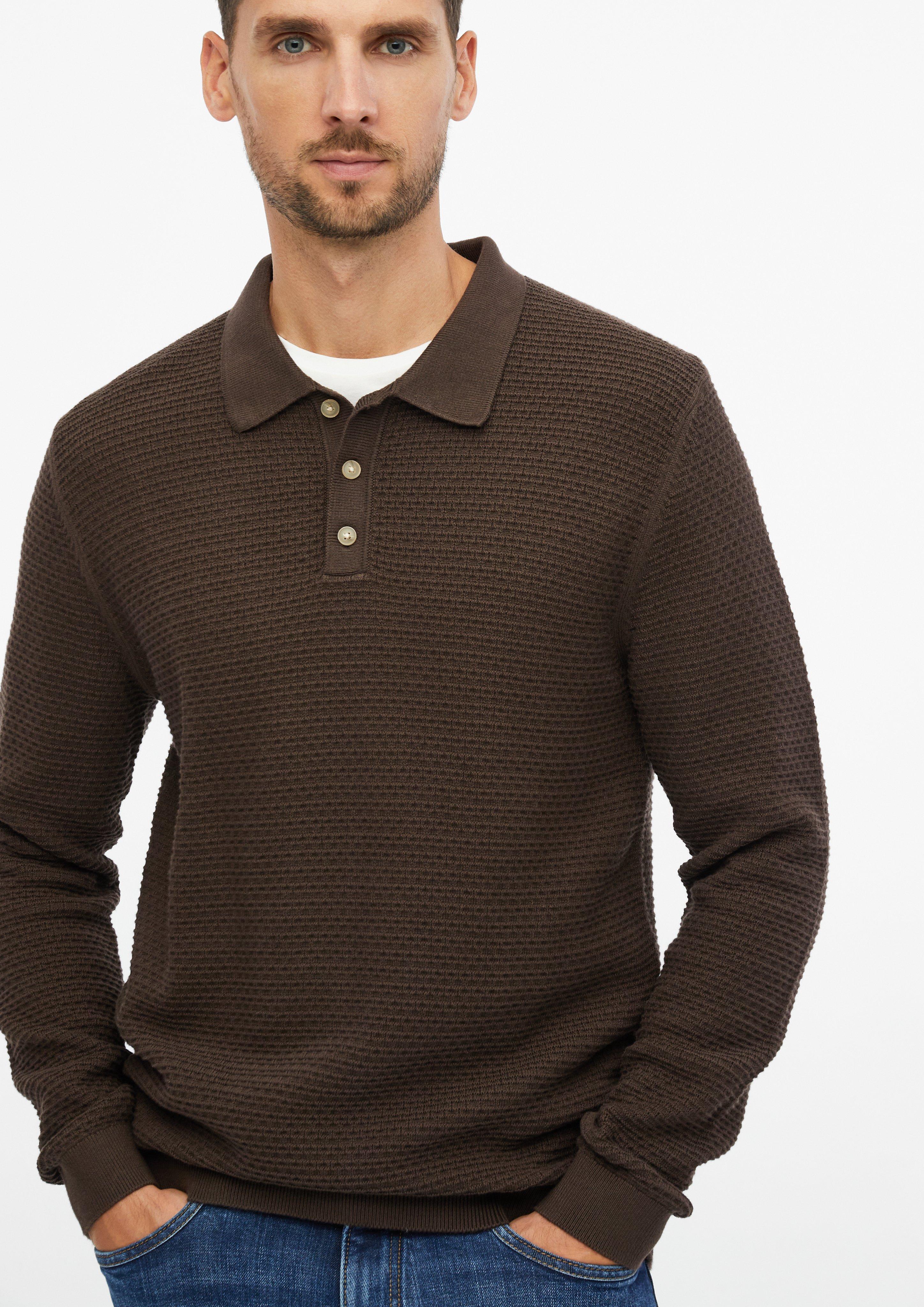 Herren Strickpullover in braun von s.Oliver