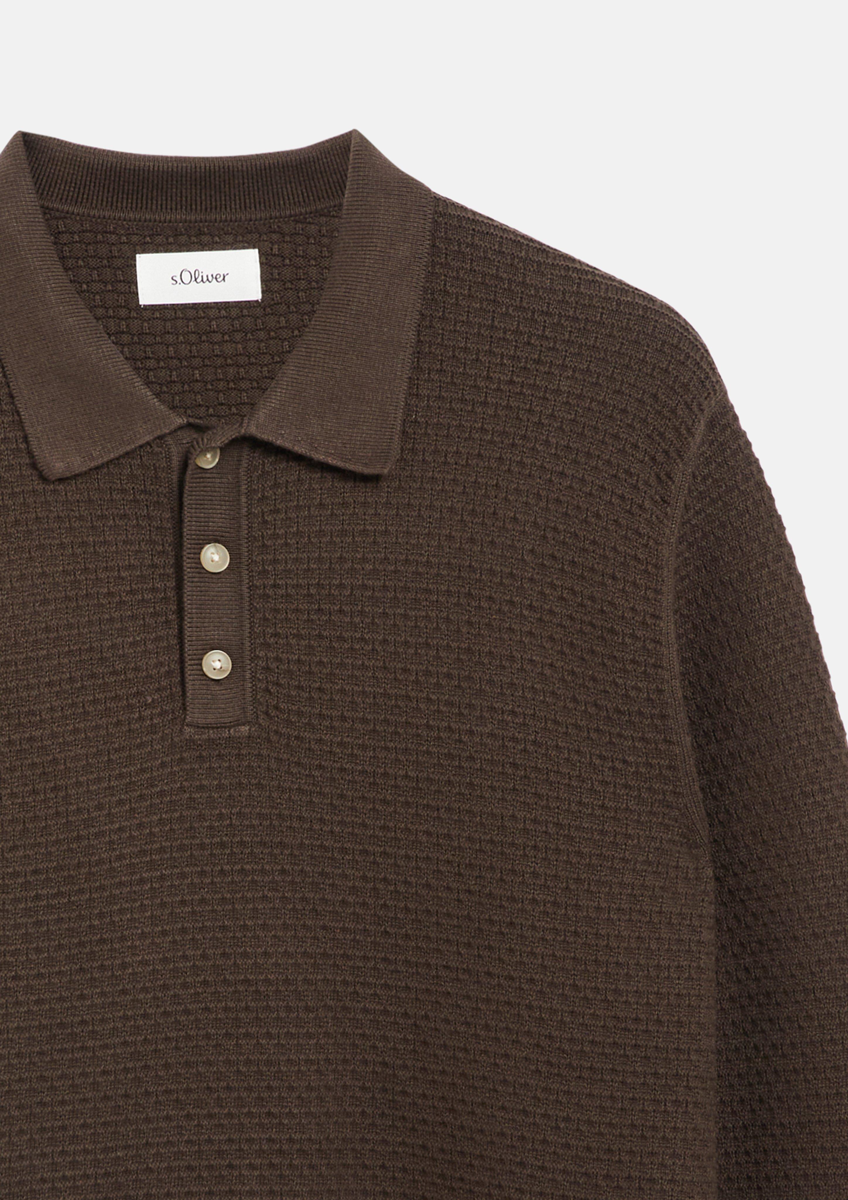 Herren Strickpullover in braun von s.Oliver