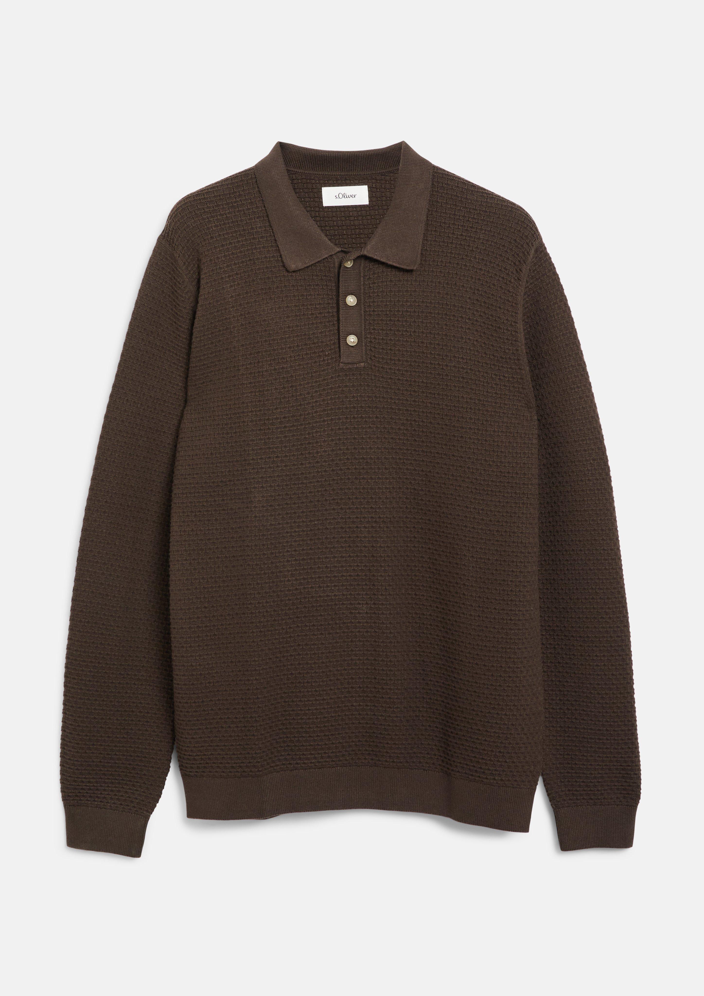 Herren Strickpullover in braun von s.Oliver