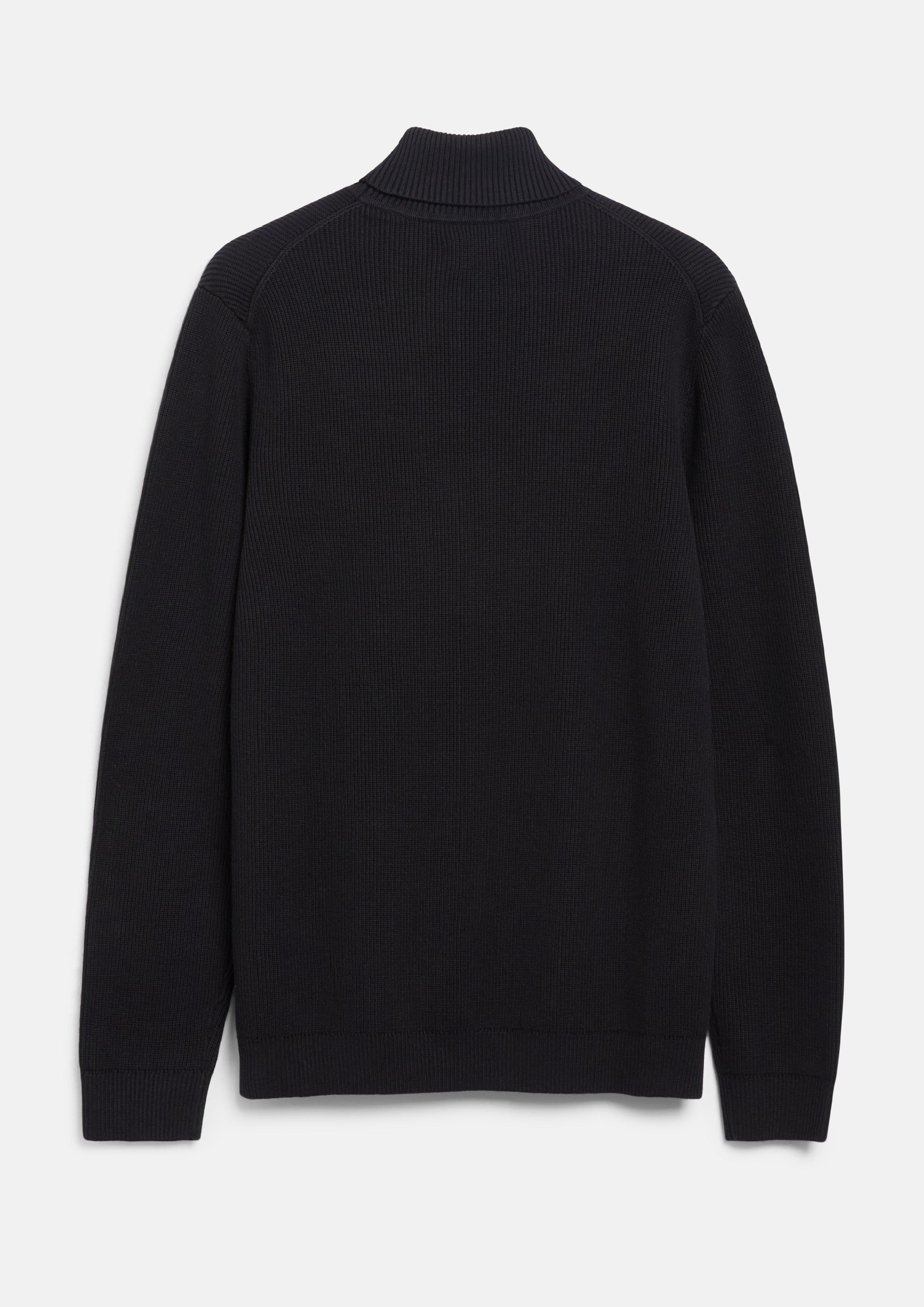 Men Knitted pullover in black by s.Oliver