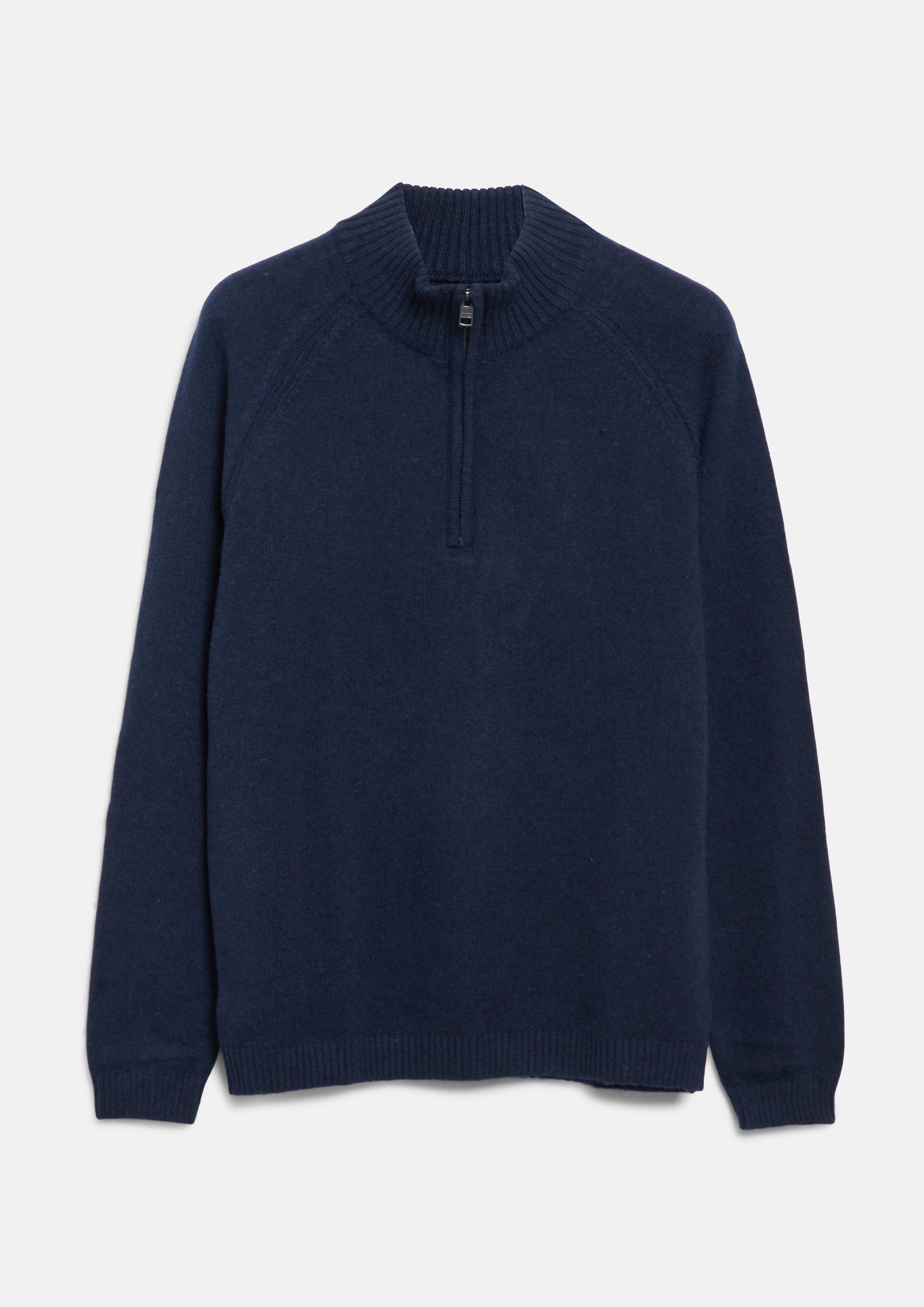 Troyer aus 100% Lammwolle mit Raglanärmeln in Farbe navy von s.Oliver