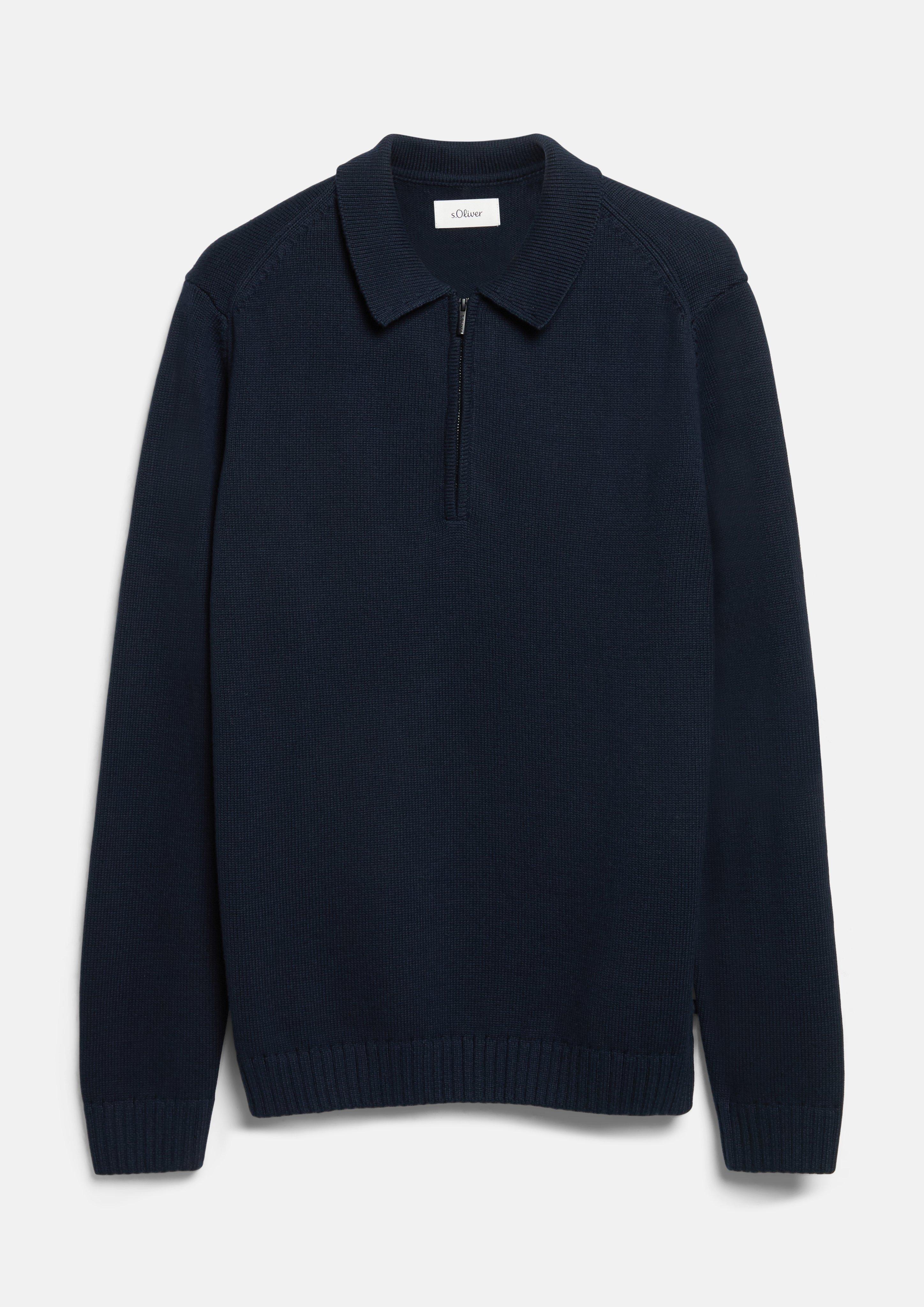 Pull en tricot en bleu marine de s.Oliver