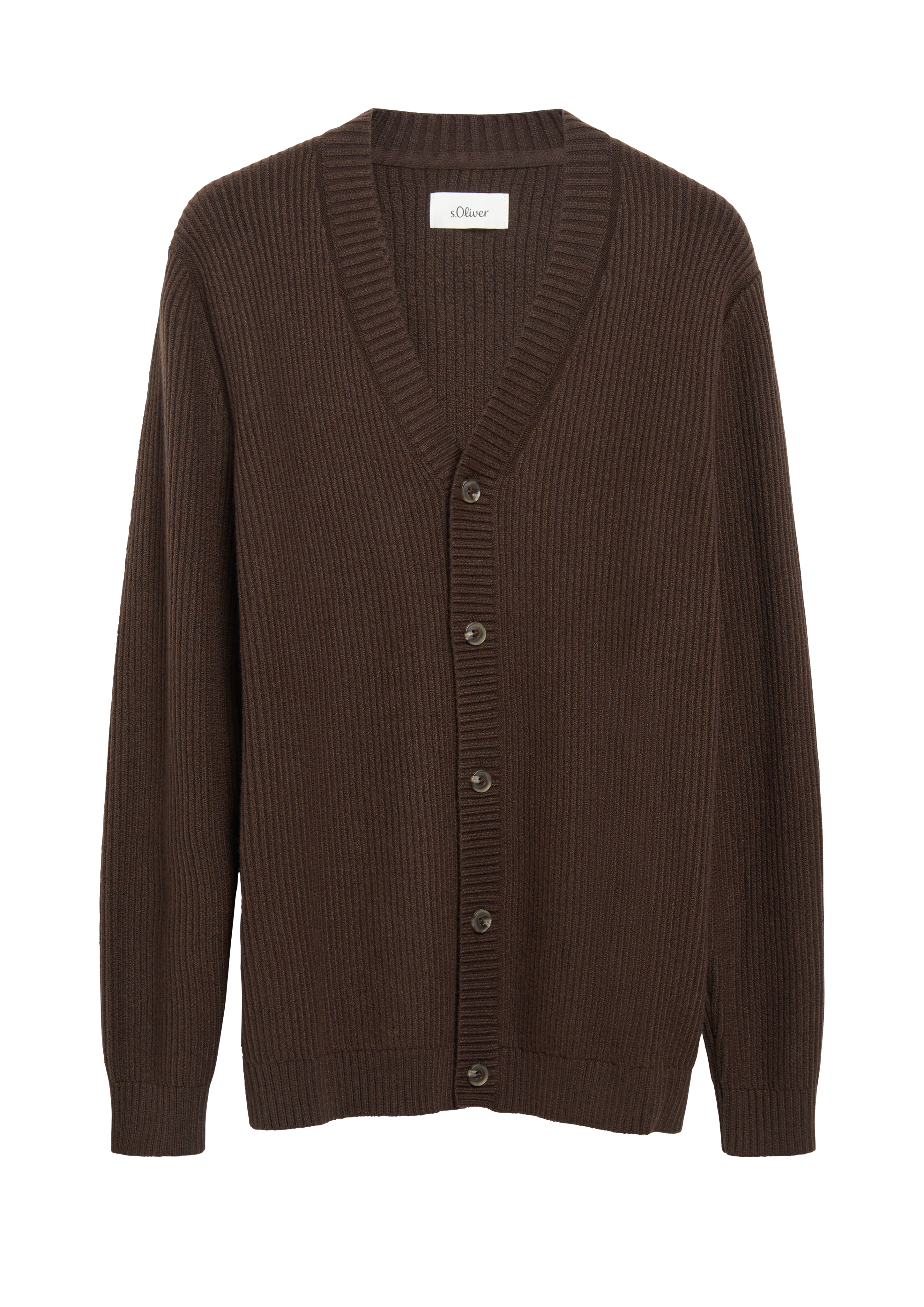 Zacht vest met ribbelstructuur