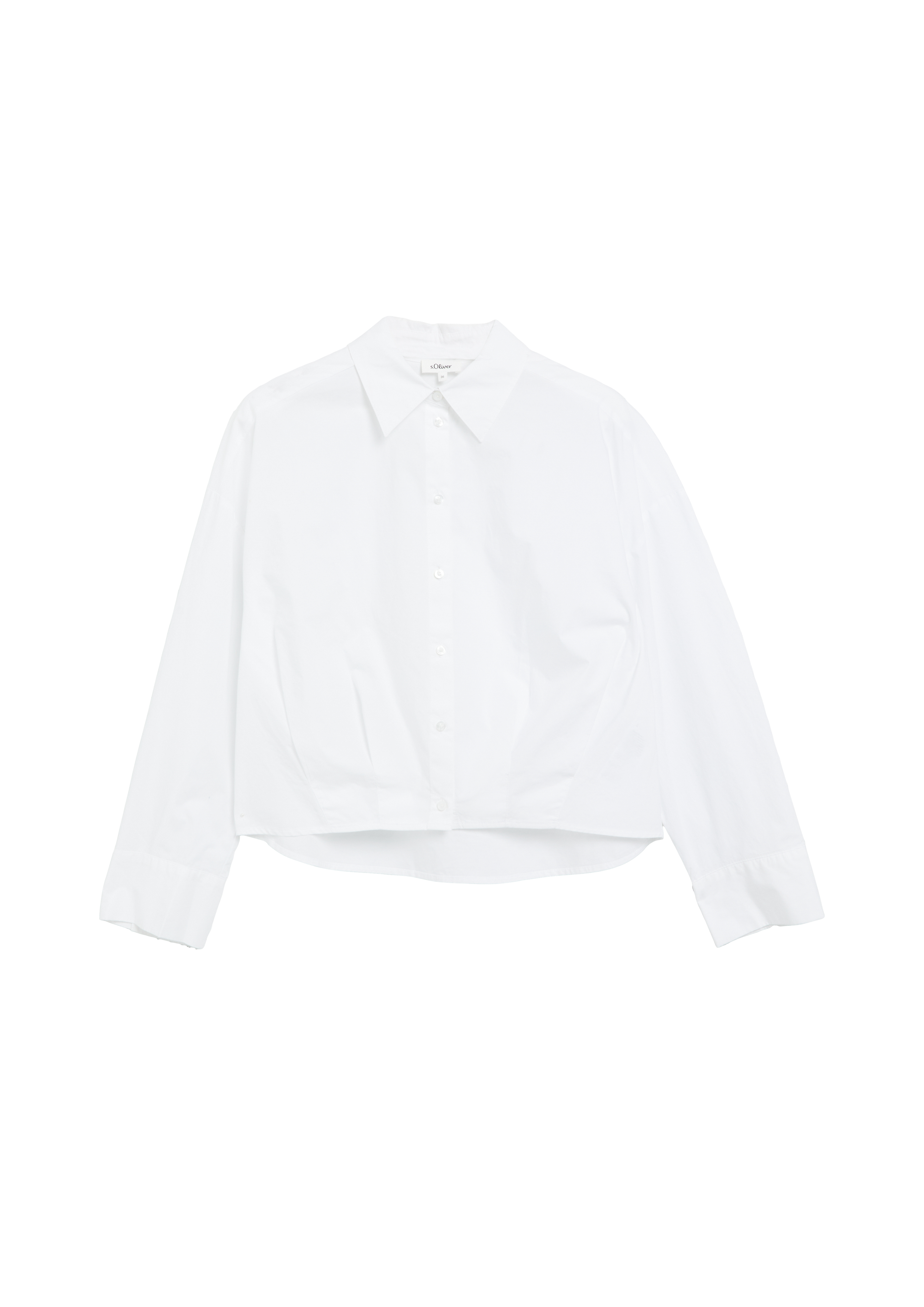 s.Oliver x Heidi Klum: popeline blouse met een relaxed fit