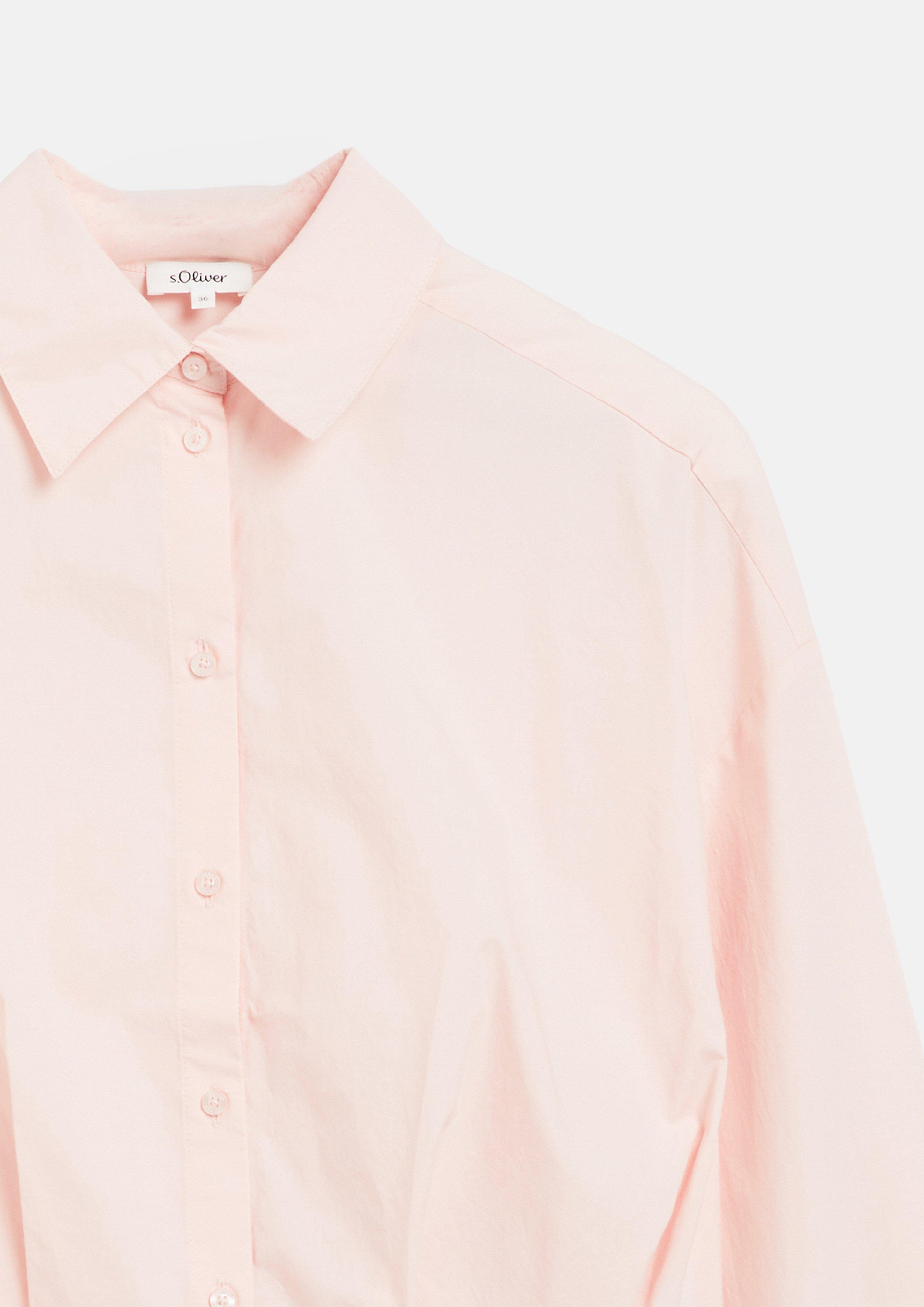 Damen s.Oliver x Heidi Klum: Popeline-Bluse im Relaxed Fit in pink von s.Oliver