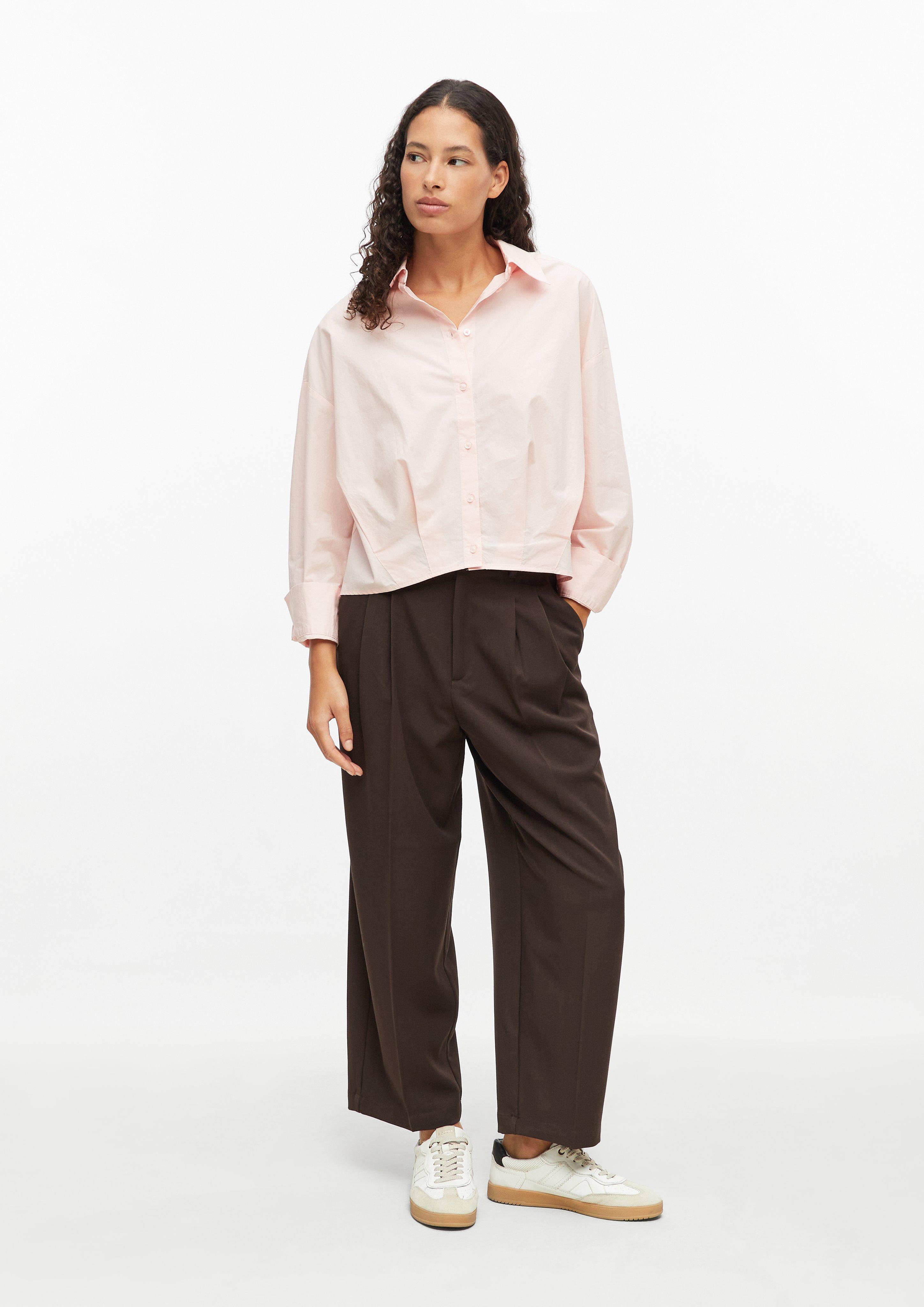 Damen s.Oliver x Heidi Klum: Popeline-Bluse im Relaxed Fit in pink von s.Oliver