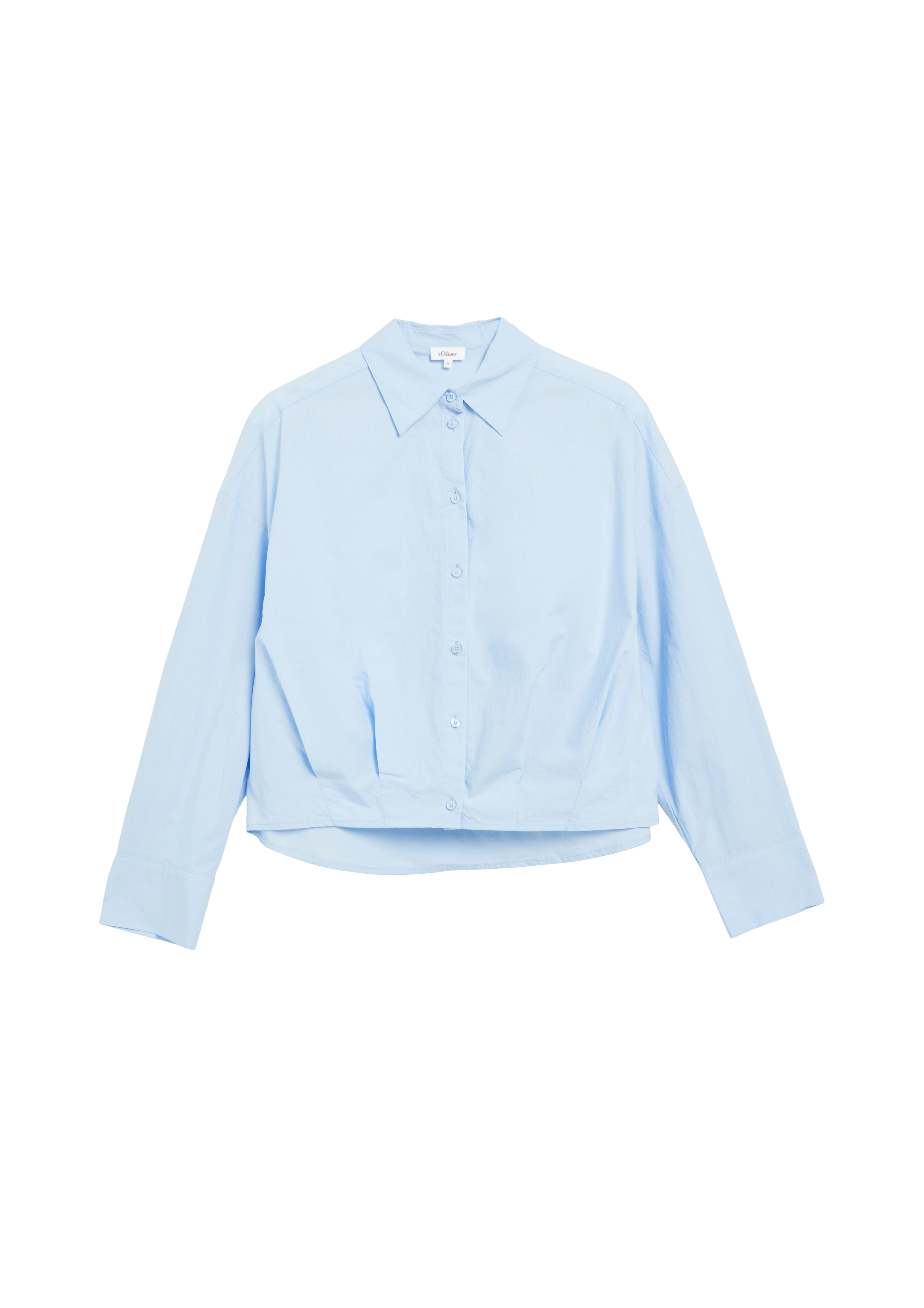 s.Oliver x Heidi Klum: popeline blouse met een relaxed fit