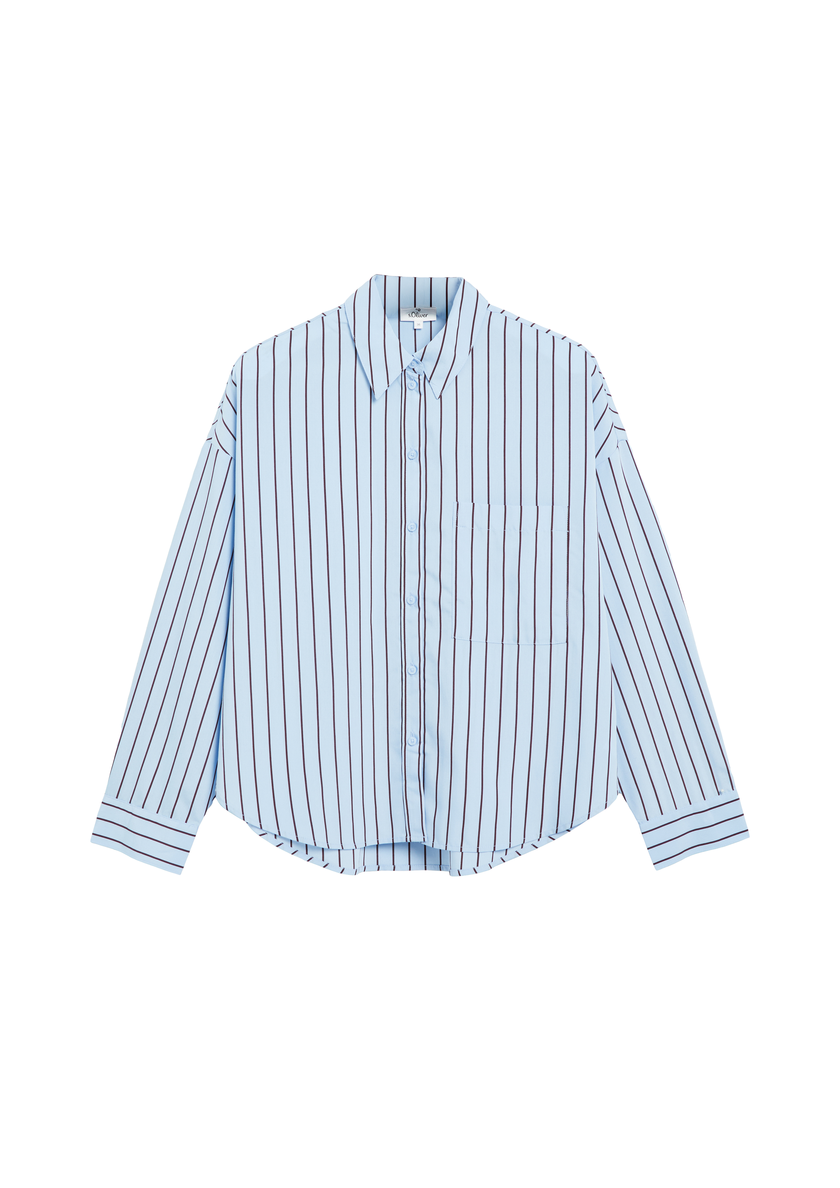 s.Oliver x Heidi Klum: gestreepte blouse met een relaxed fit