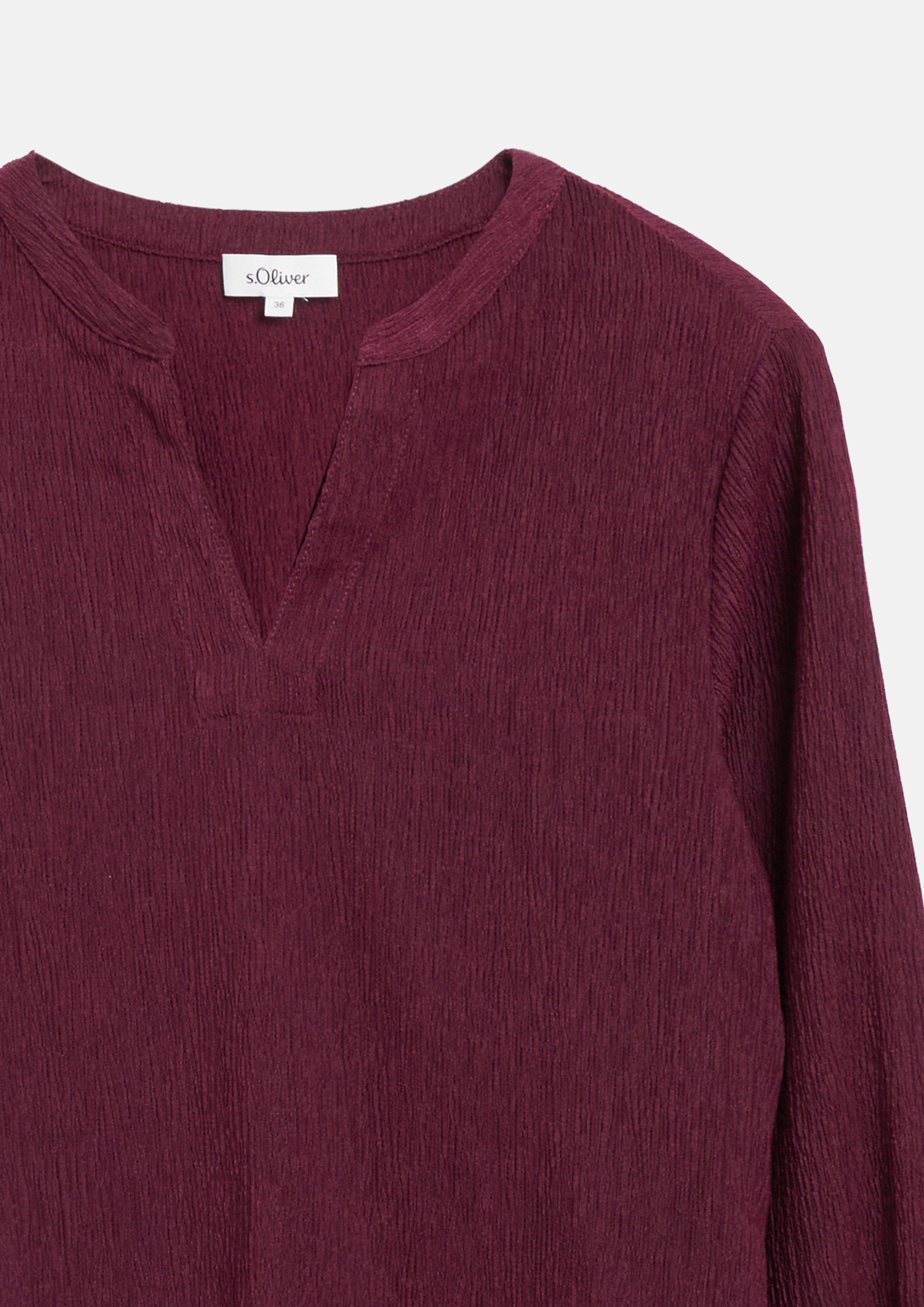 Women Structured Blouse in red by s.Oliver