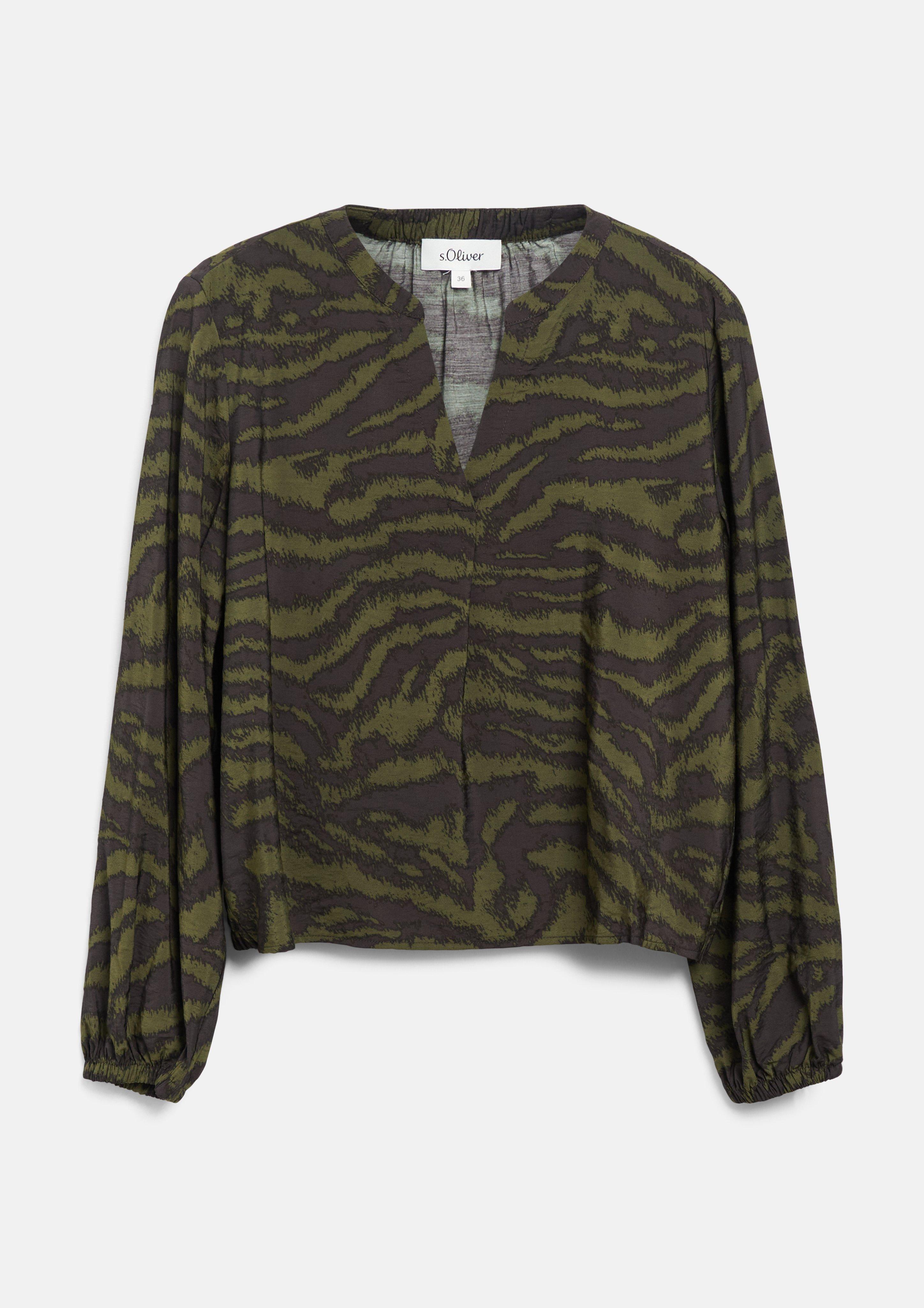 Bluza v barvi olivno zelena od s.Oliver