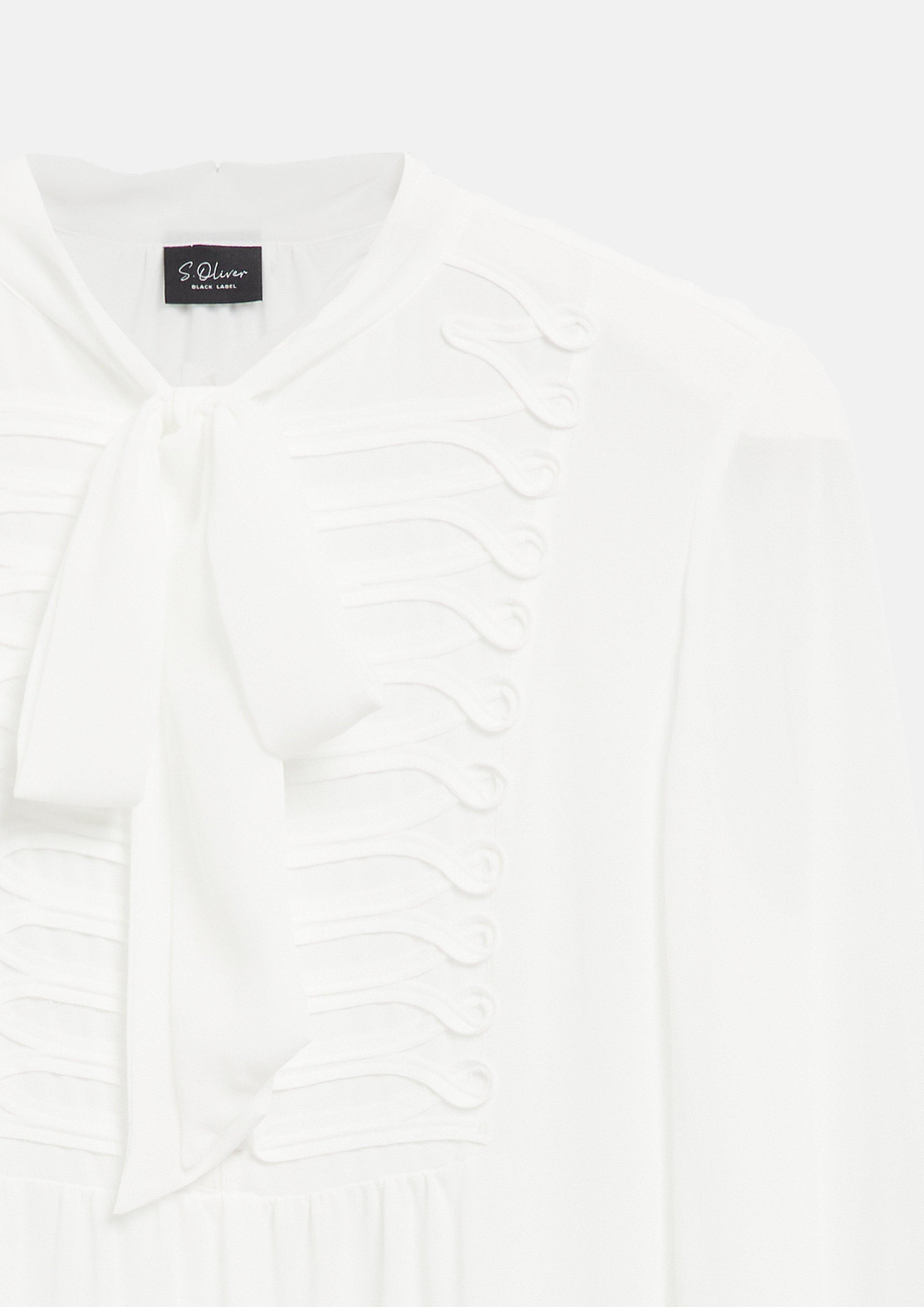 Damen Chiffonbluse mit Schluppe und Applikation in creme von s.Oliver BLACK LABEL