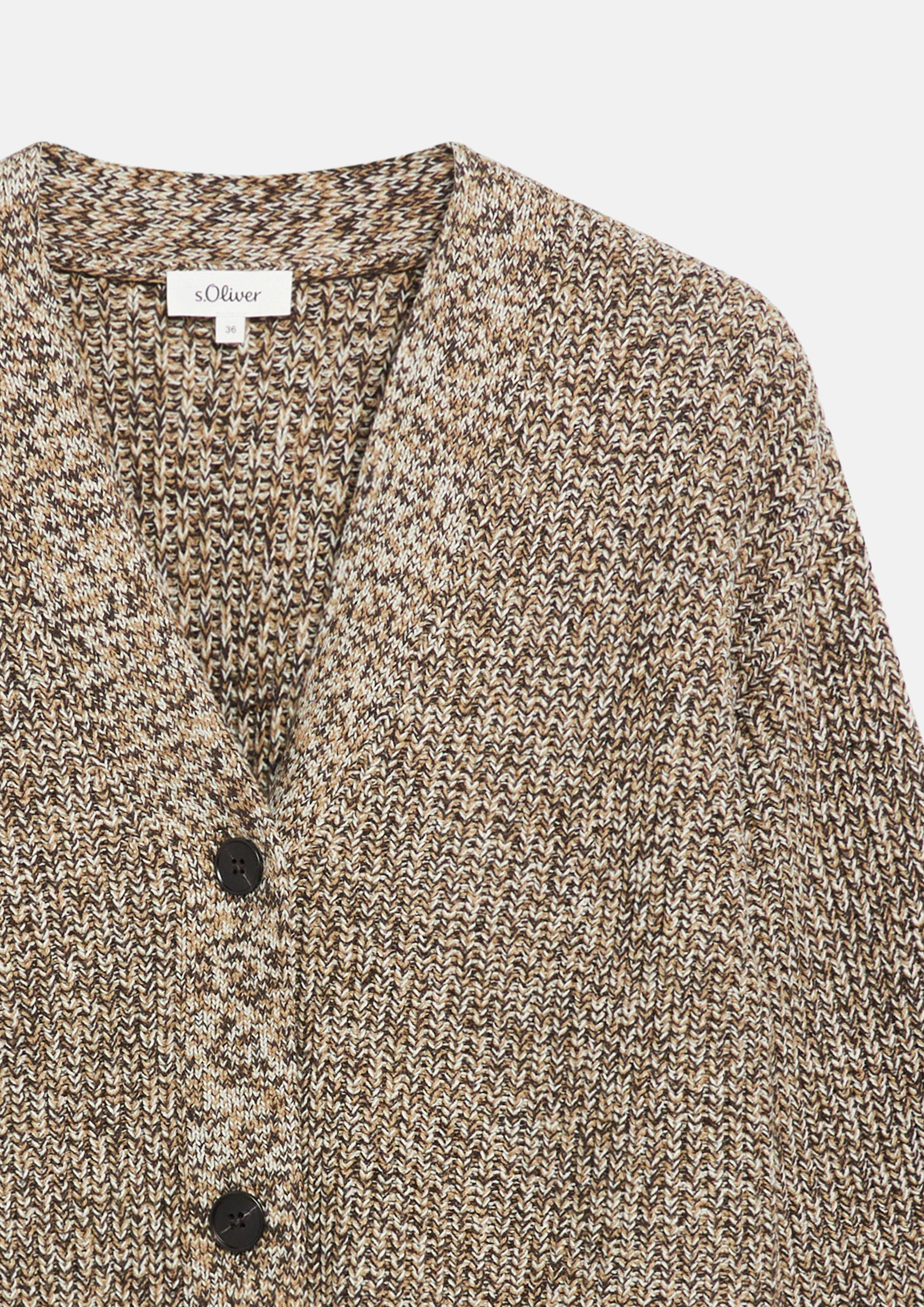 Damen Strickjacke in beige von s.Oliver