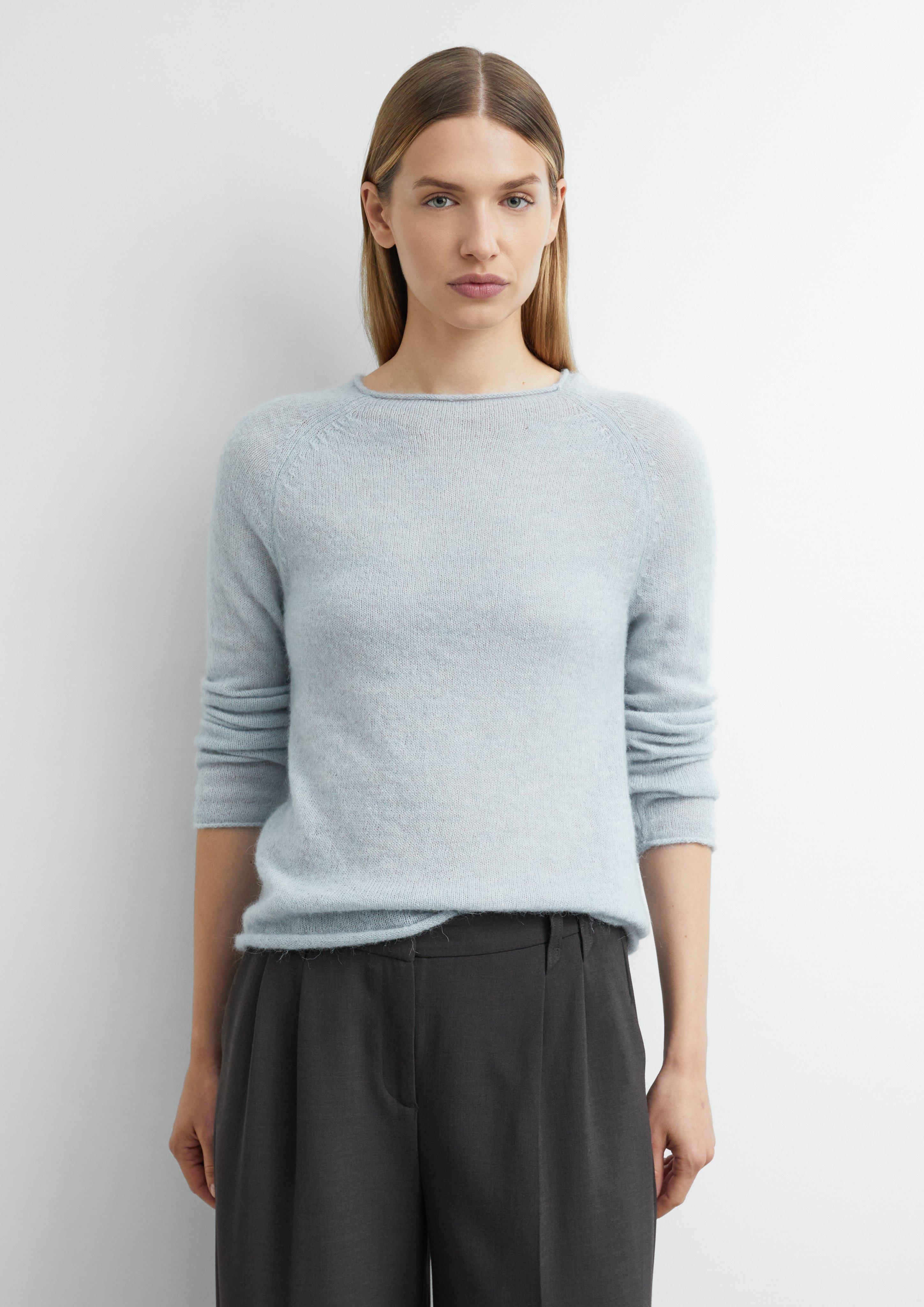 Lightweight Alpaca-Blend Sweater in light blue by COMMA