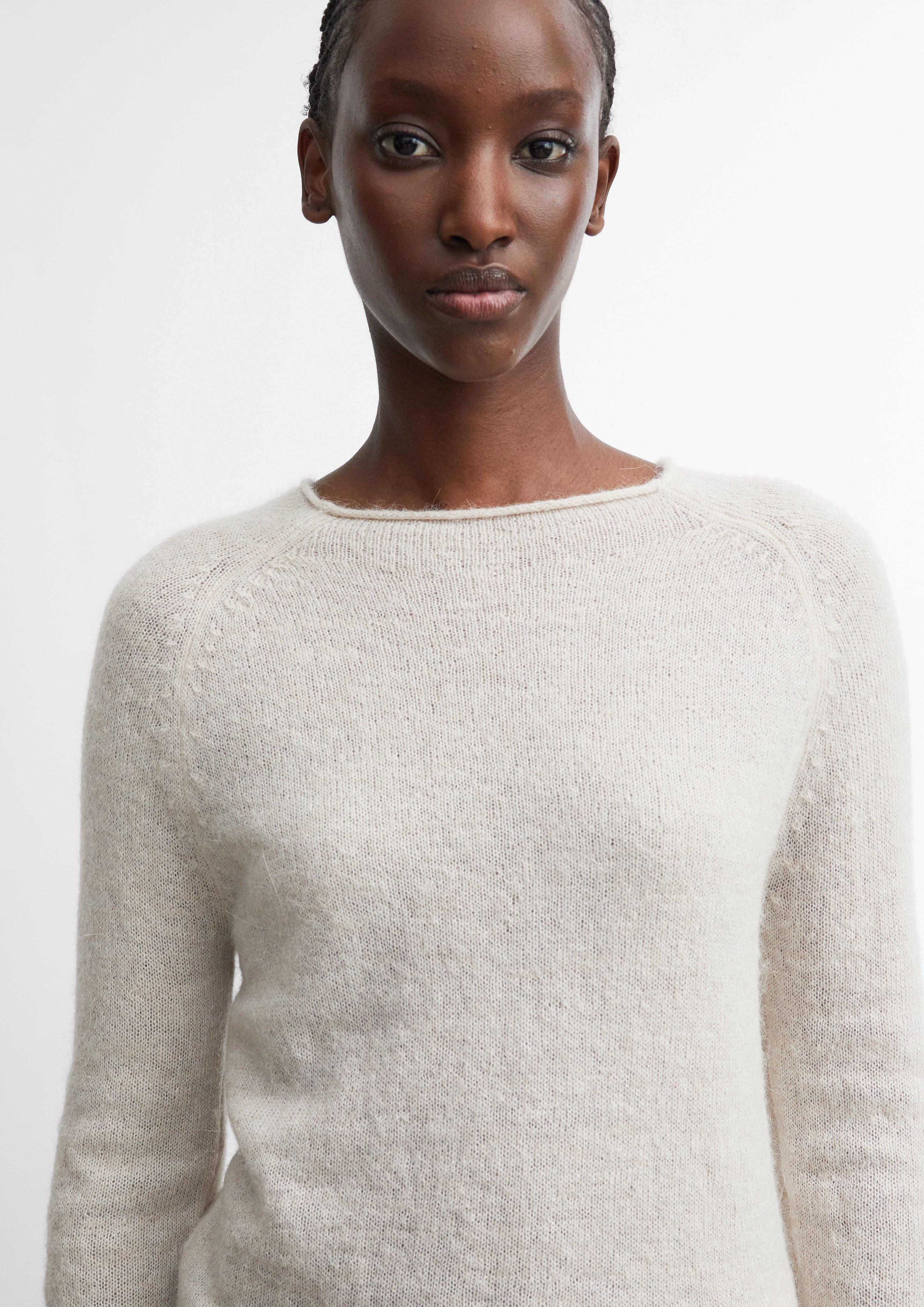 Lightweight Alpaca-Blend Sweater in beige by COMMA