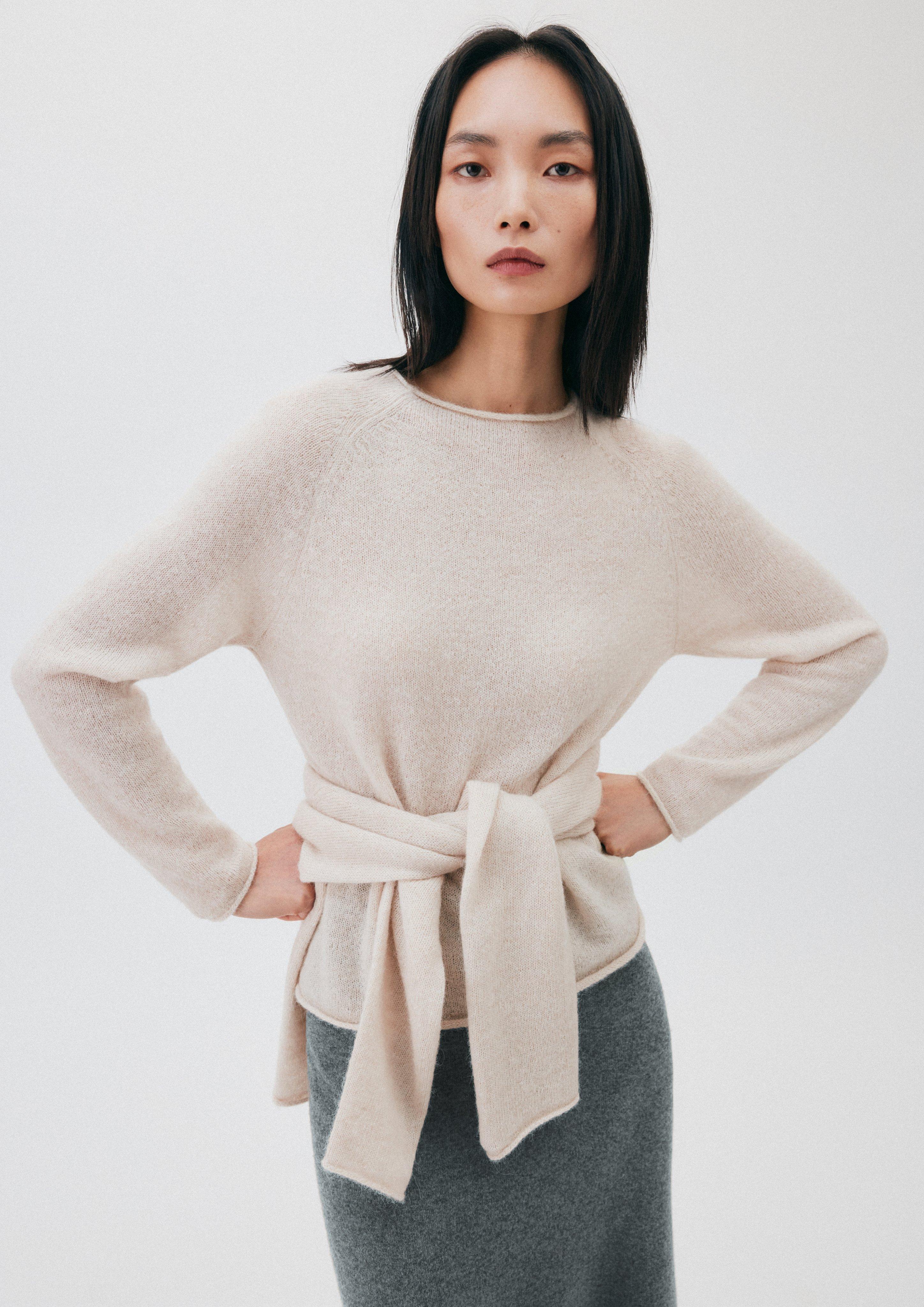 Knitted pullover in beige by COMMA