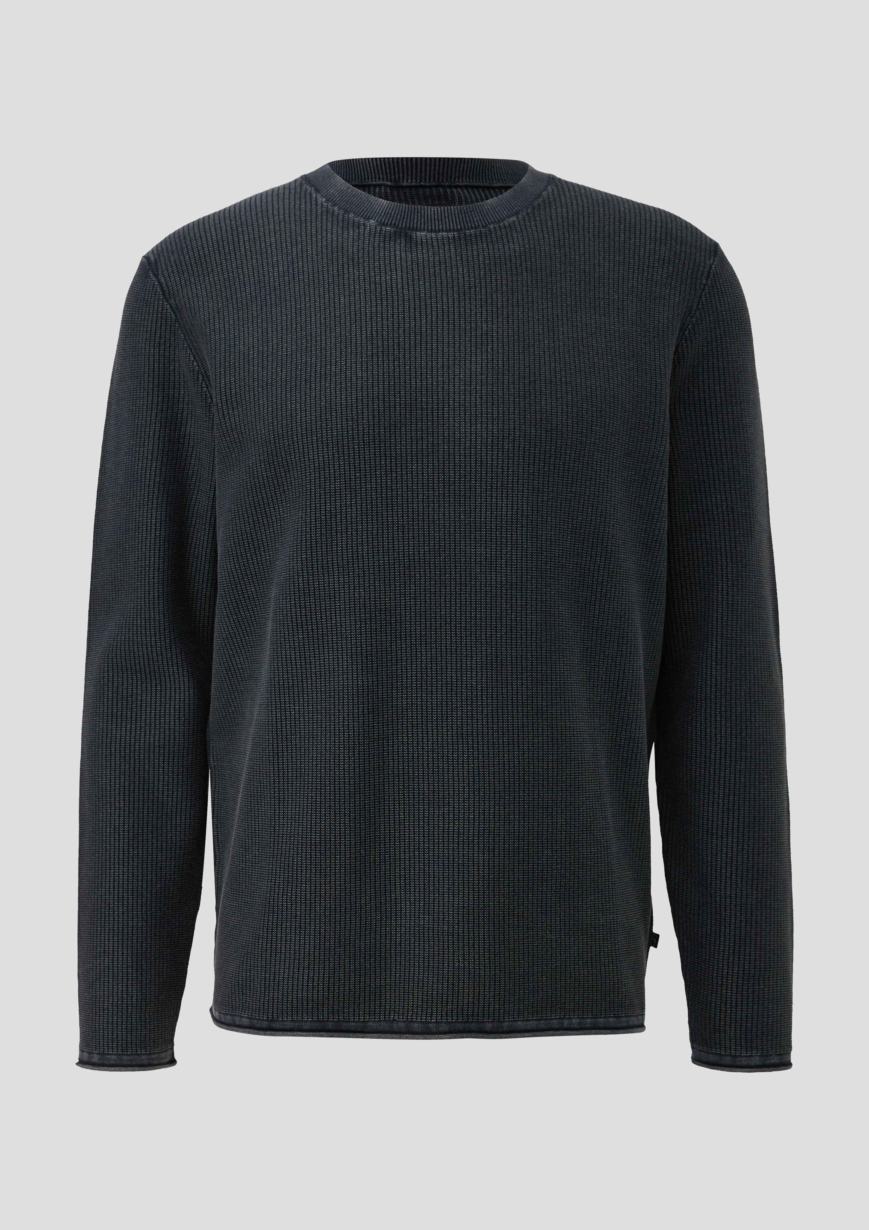 Hommes Pull en tricot en bleu de QS