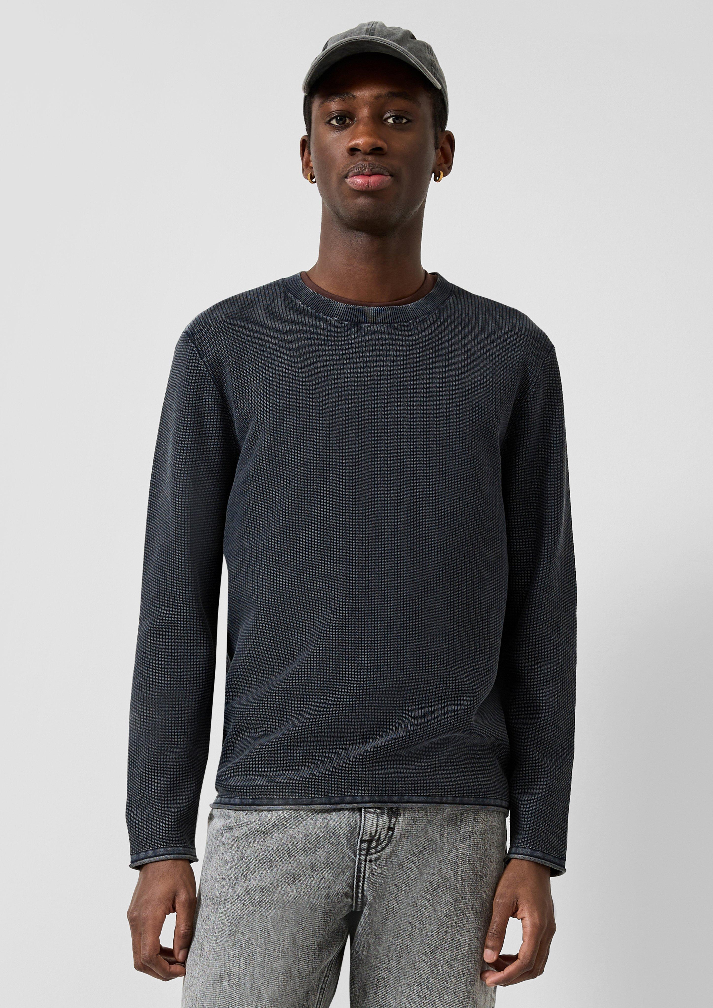 Hommes Pull en tricot en bleu de QS