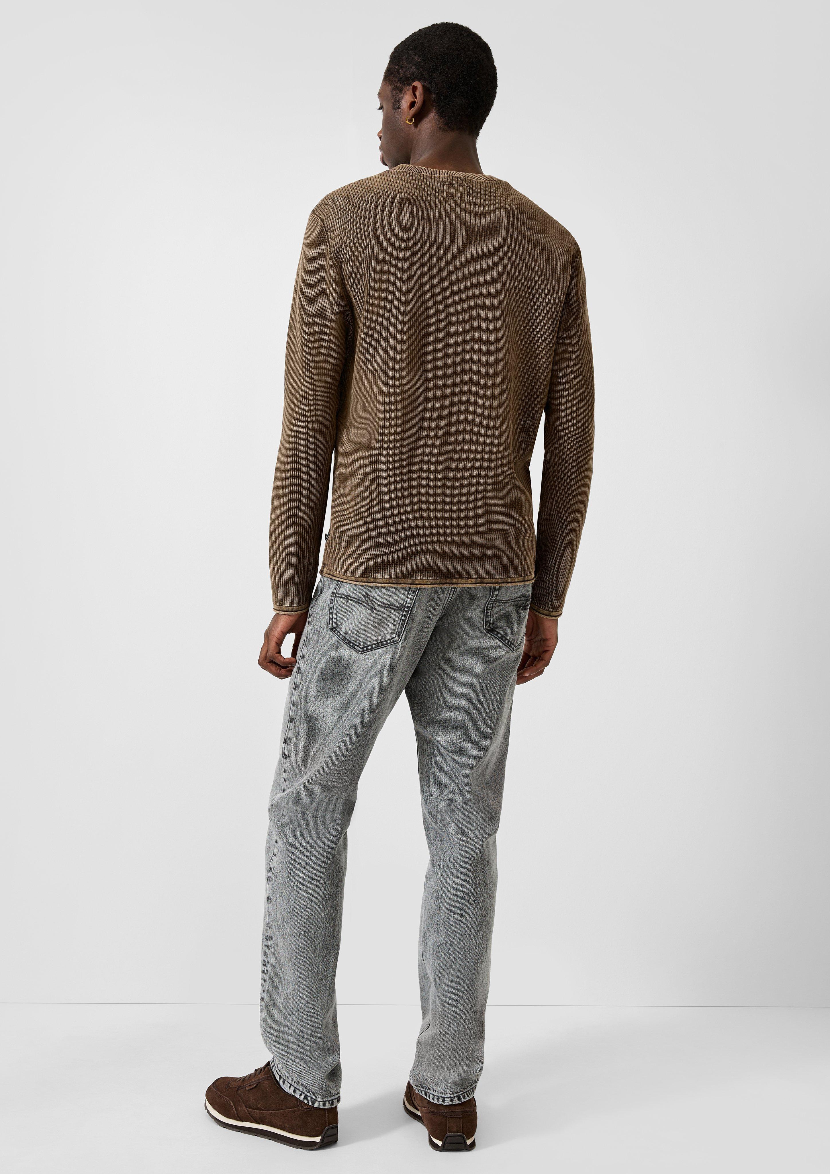 Hommes Pull en tricot en brun de QS