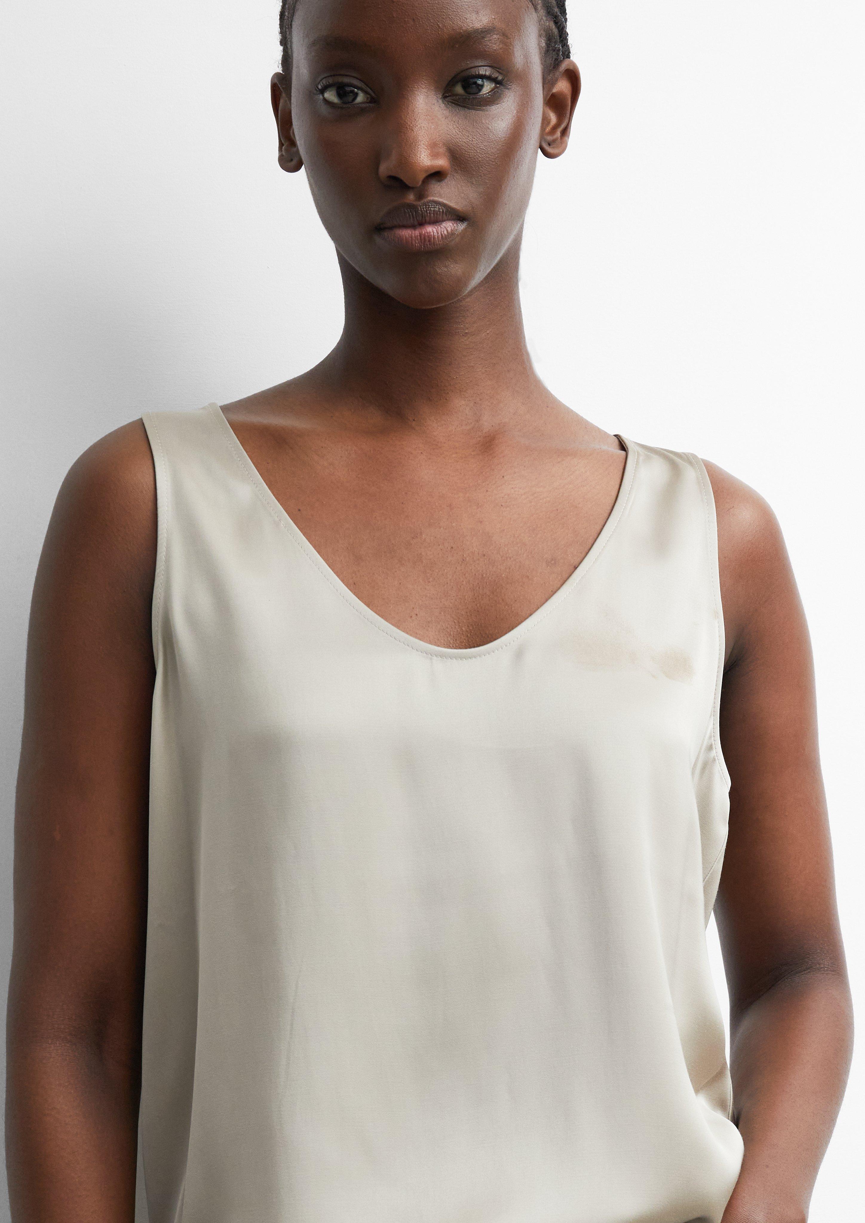 Blouse in beige by COMMA