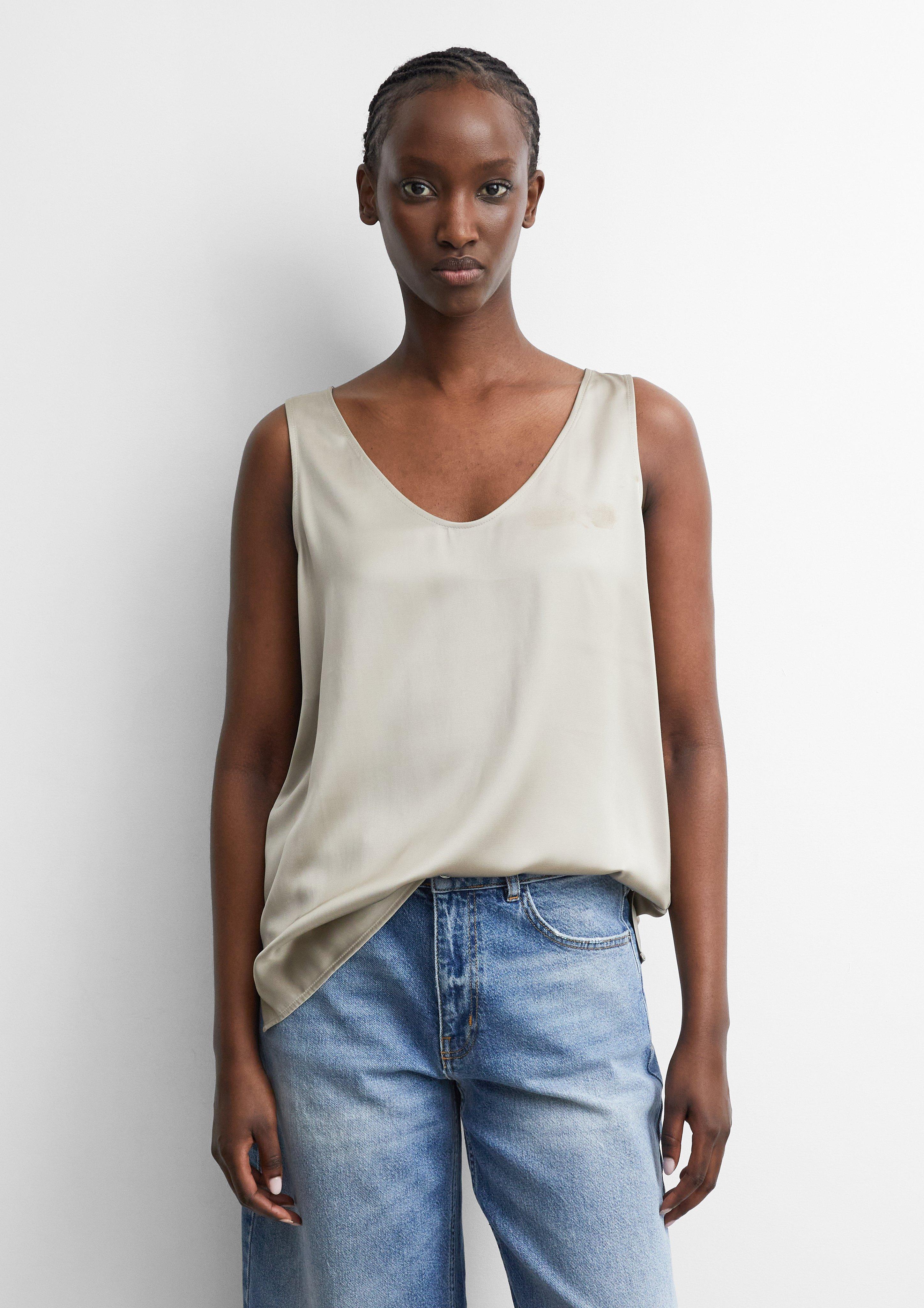 Blouse in beige by COMMA