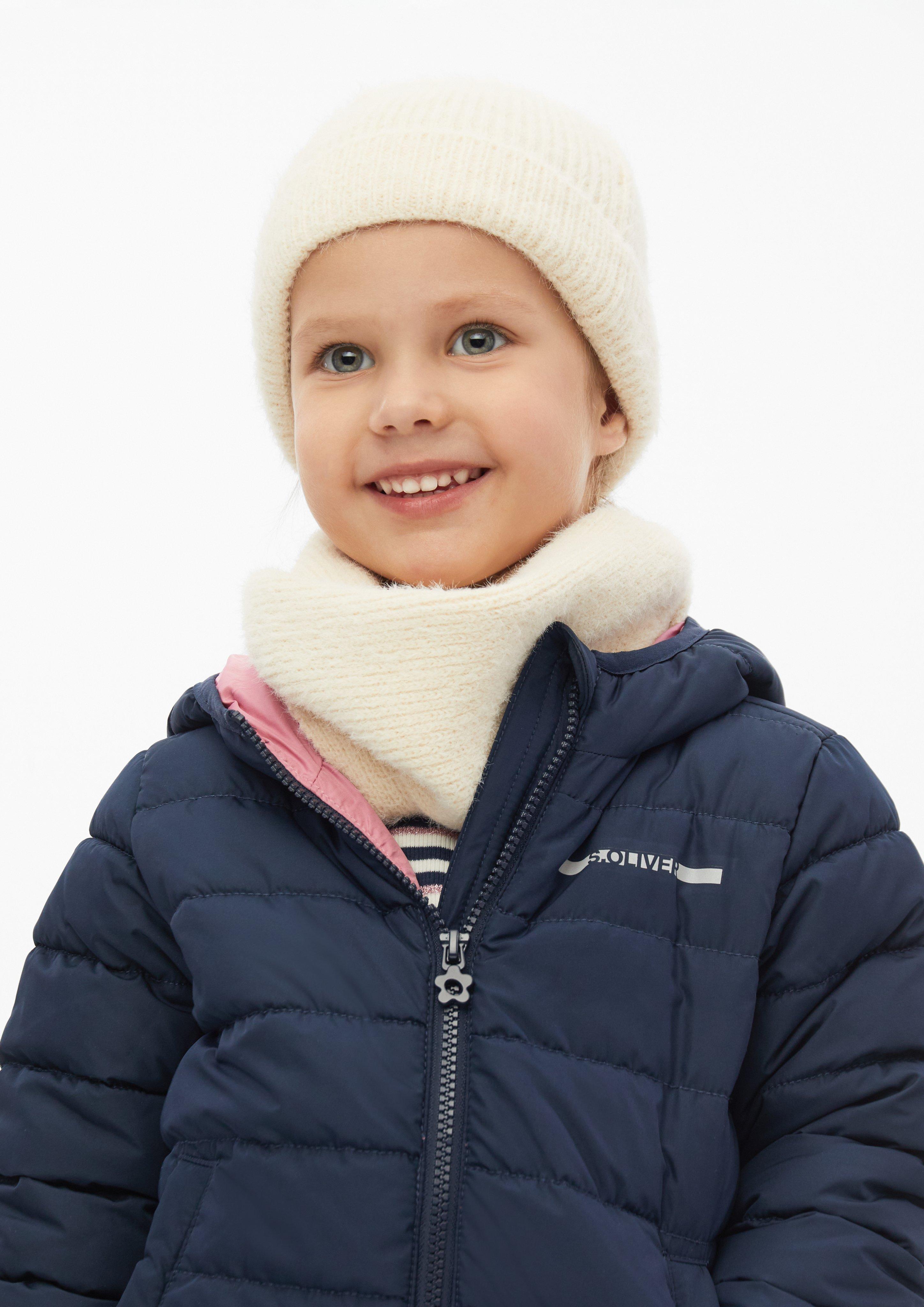 Kinder Kuschelige Rippstrick-Mütze in beige von s.Oliver