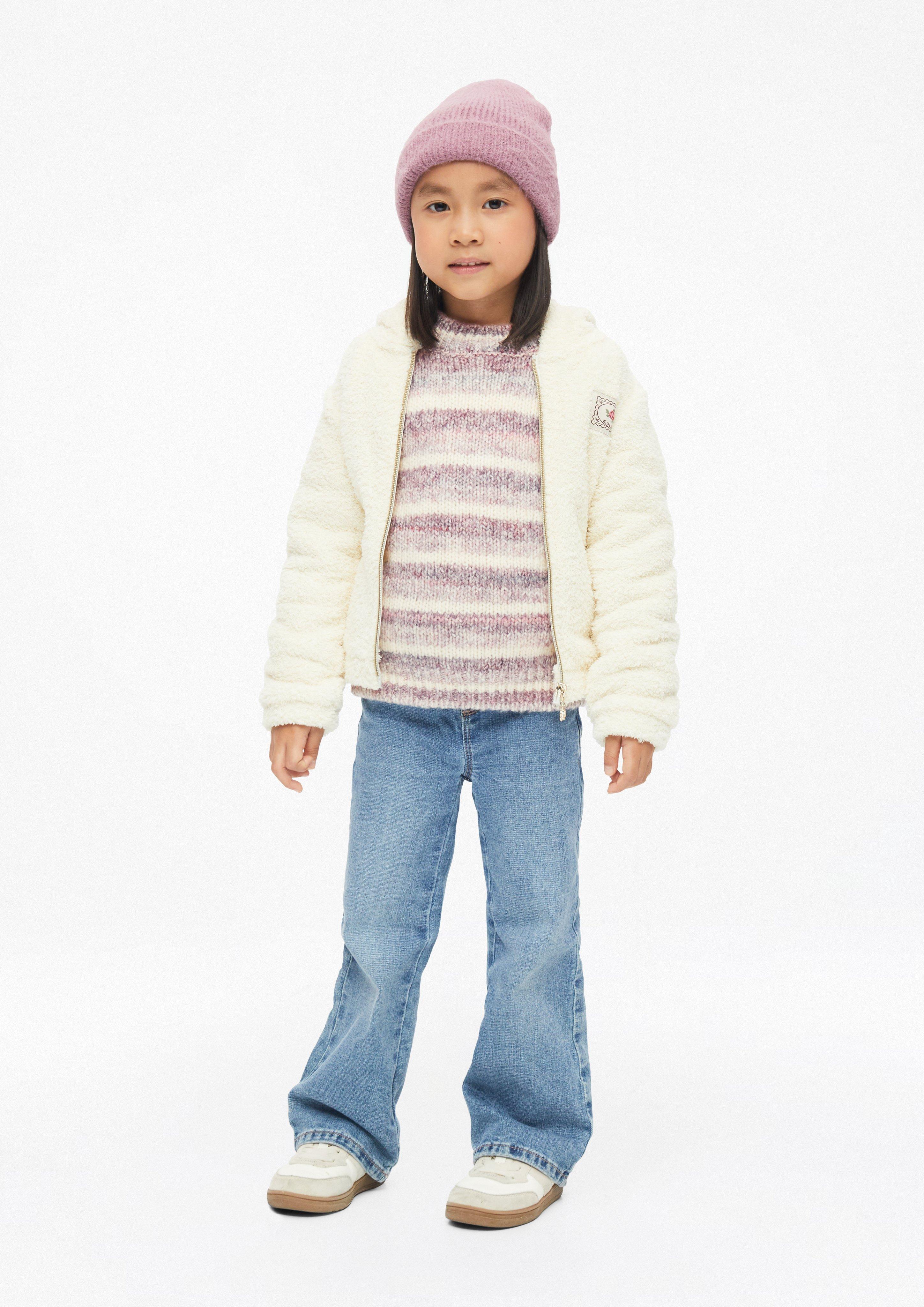 Kinder Kuschelige Rippstrick-Mütze in pink von s.Oliver
