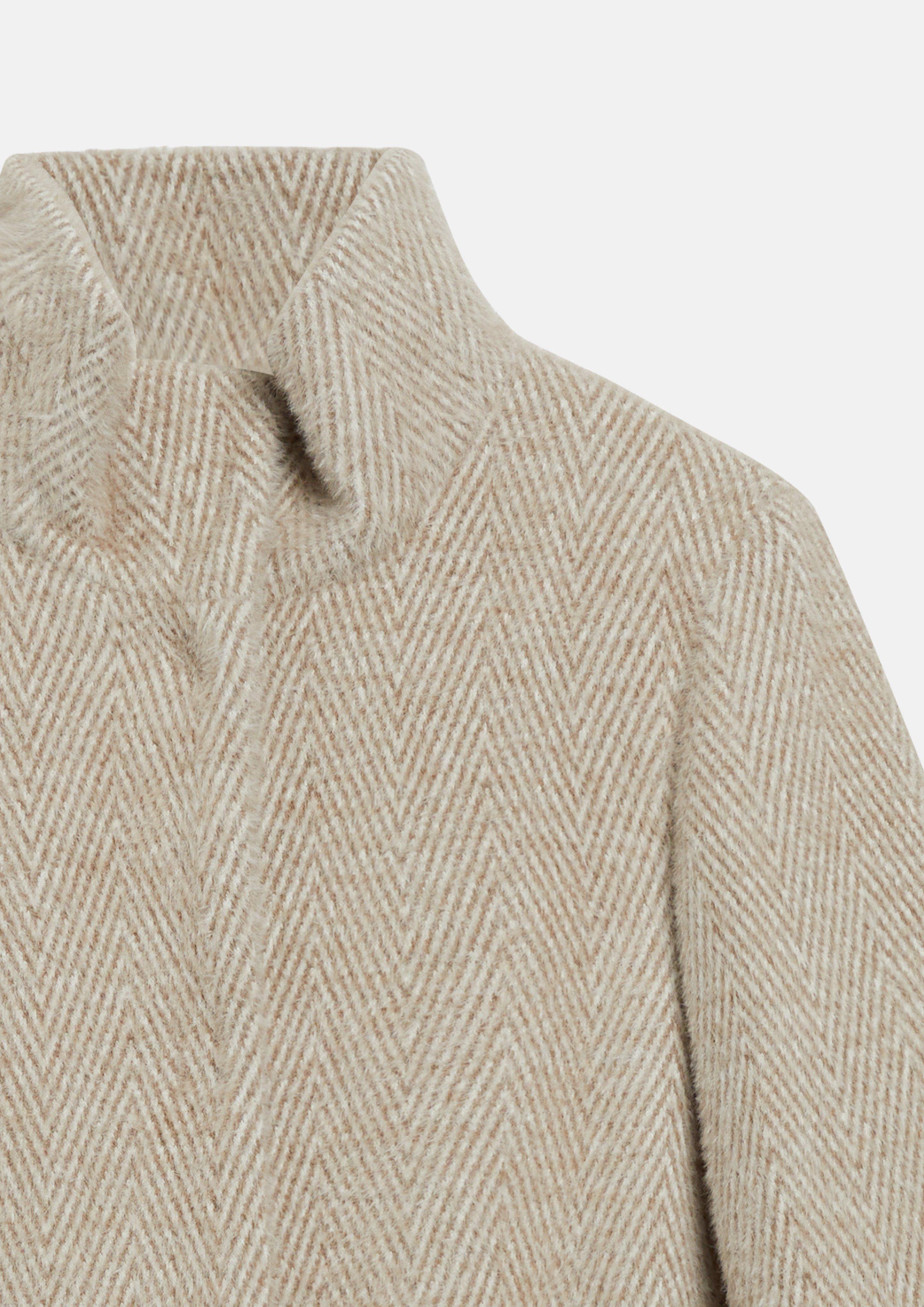 Dames Zachte jas met geribde manchetten in beige van s.Oliver BLACK LABEL