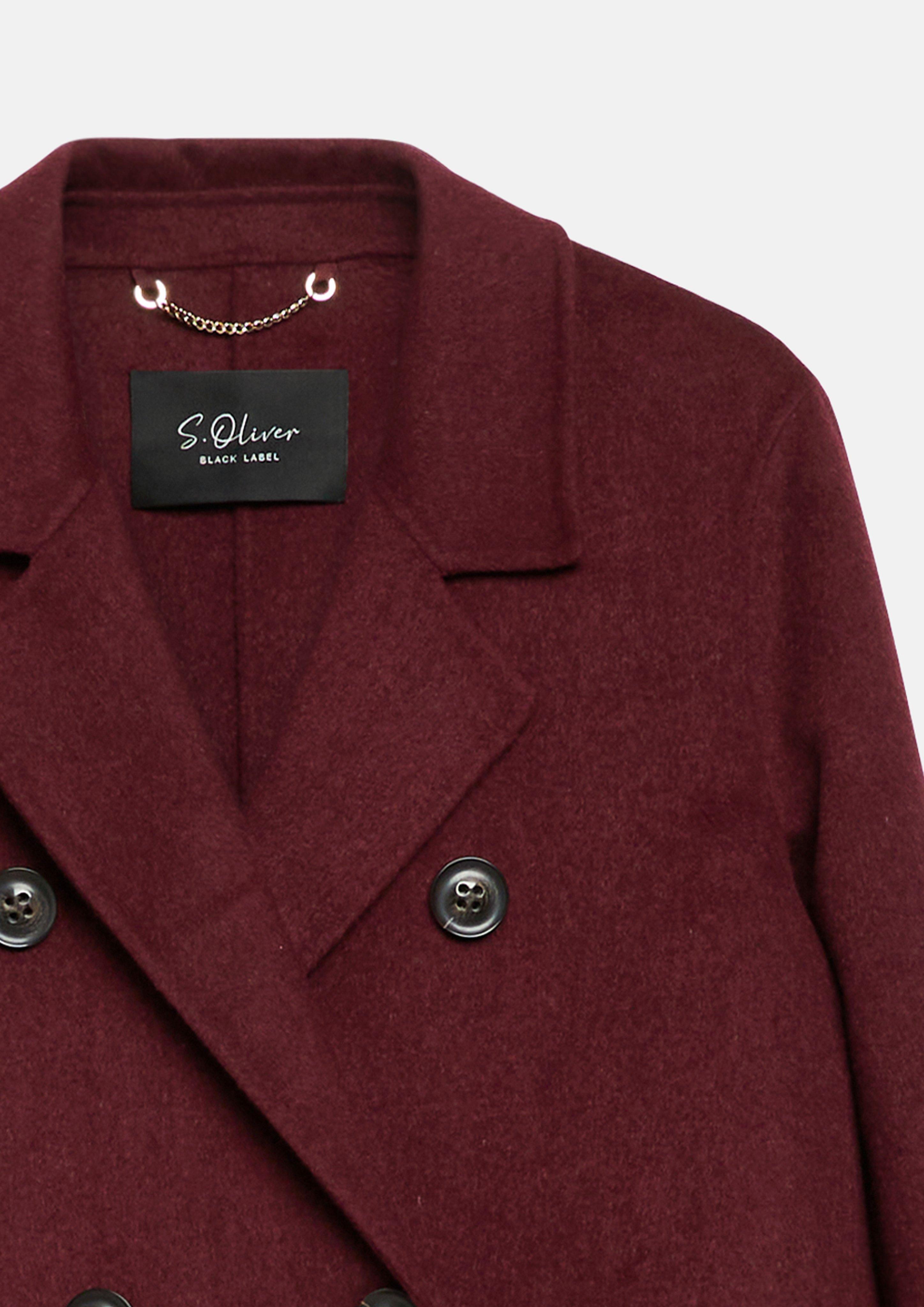Damen Doubleface-Mantel im Relaxed Fit in rot von s.Oliver BLACK LABEL