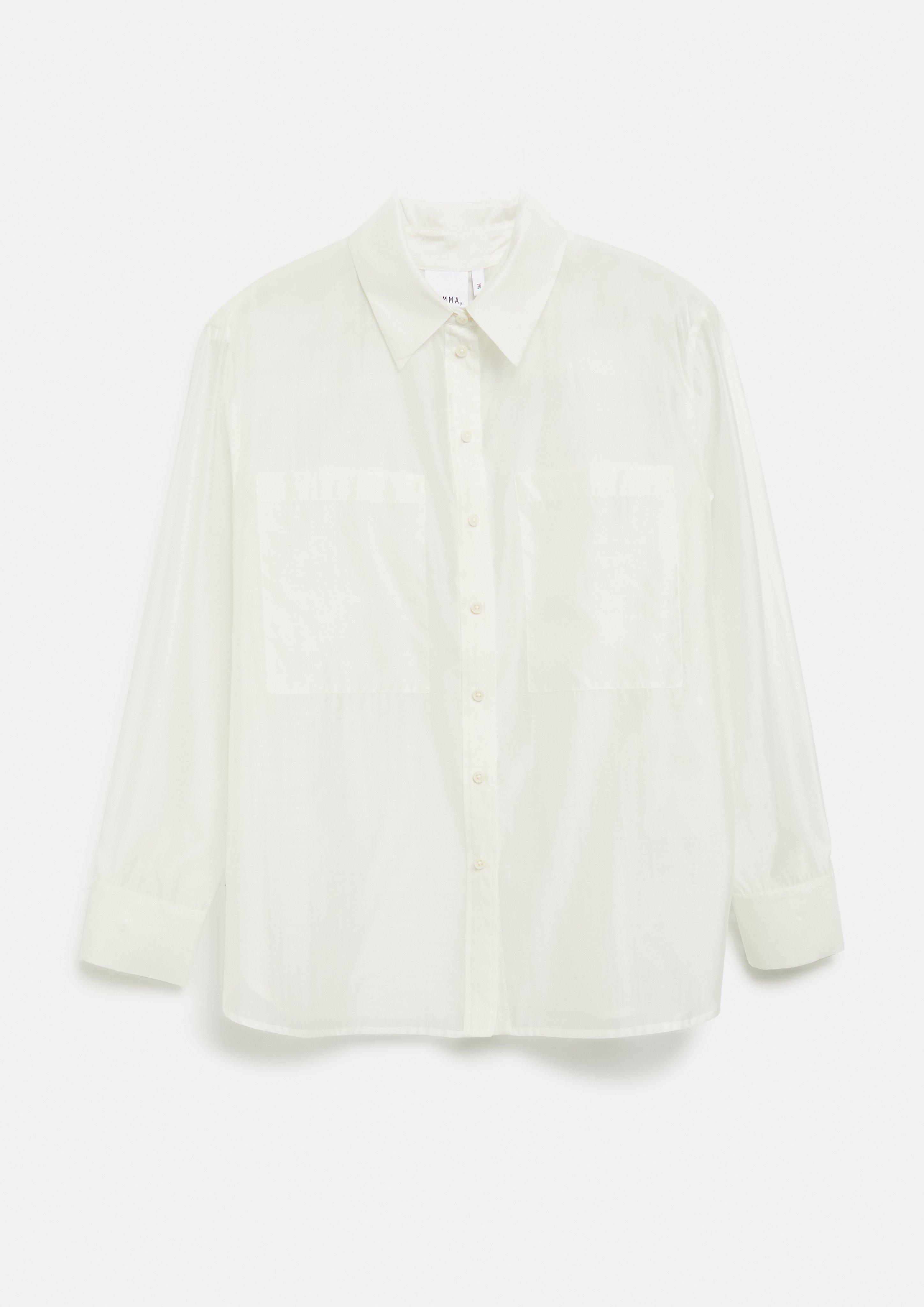 Bluse in creme von COMMA